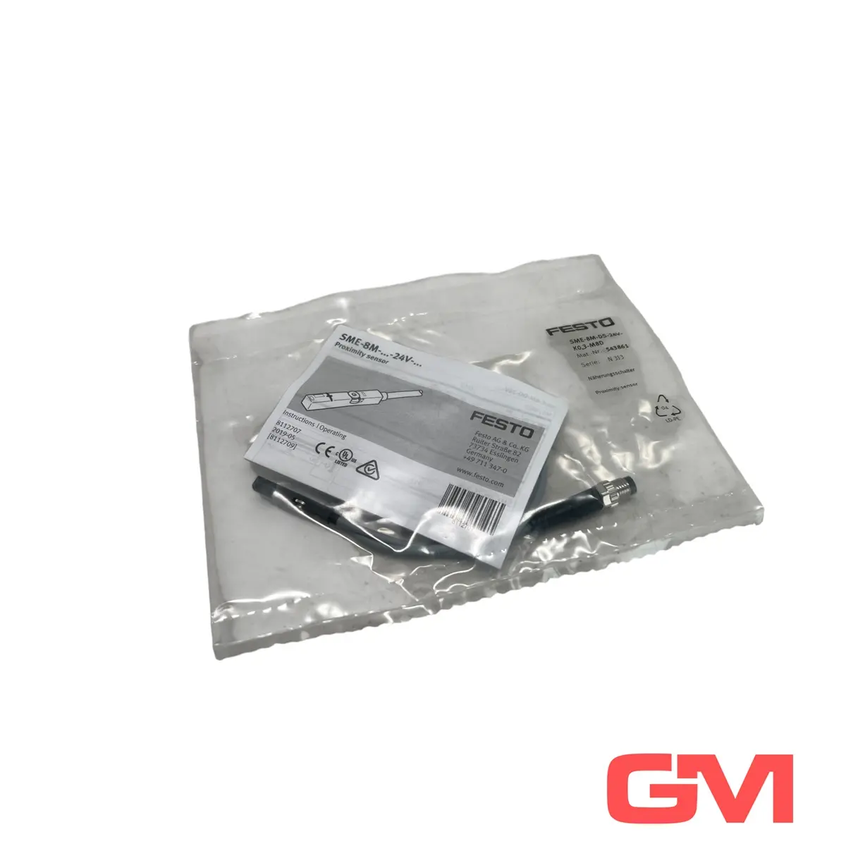 Produktfoto 1 von Festo Näherungsschalter SME-8M-DS-24V-K-0,3-M8D proximity sensor 543861