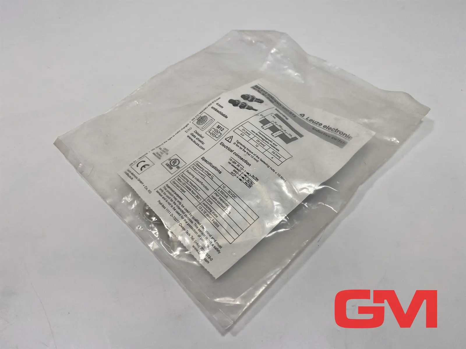 Produktfoto 1 von Leuze Induktiver Sensor ISS 212MM/4NO-4E0-S12 inductive sensor switch 50109685