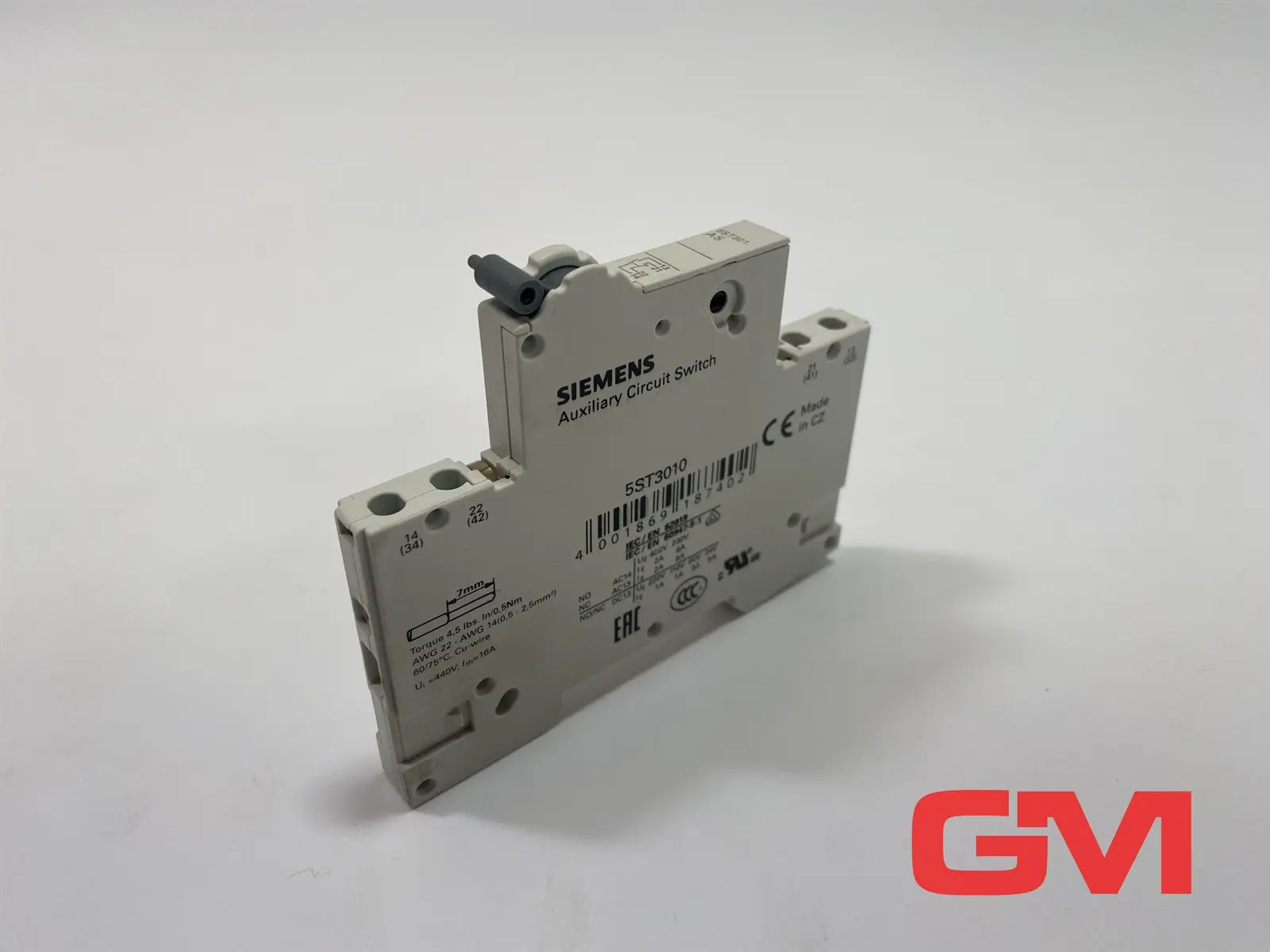 Produktfoto 1 von Siemens Hilfsstromschalter 5ST3010 auxiliary circuit switch 1NO+1NC 5ST301.AS