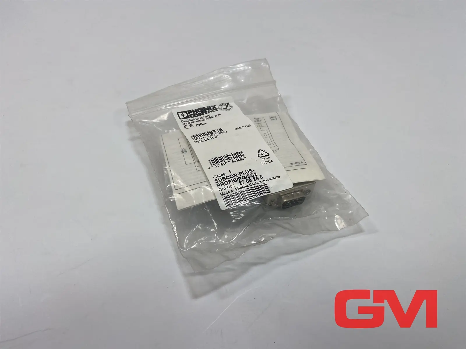 Produktfoto 1 von Phoenix Contact D-SUB-Busstecker SUBCON-PLUS-PROFIB/PG/SC2 Plug 2708245 9 polig