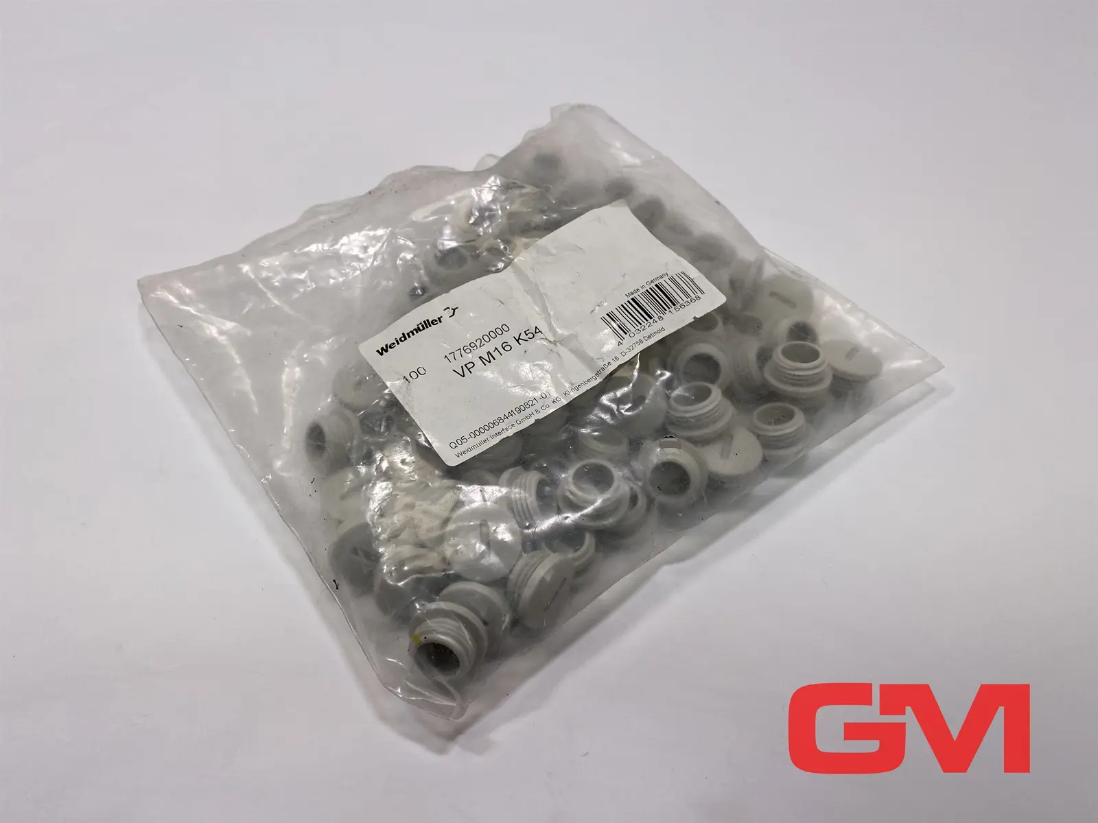 Produktfoto 1 von VE 100x Weidmüller Verschlussschraube VP M16 K54 blanking plug 1776920000