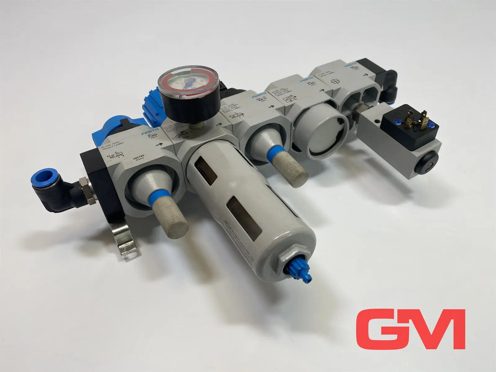 Produktfoto 1 von Festo Wartungseinheit 185785 LFR-3/8-D-MIDI-KG maintenance unit + PEV-1/4-B-OD