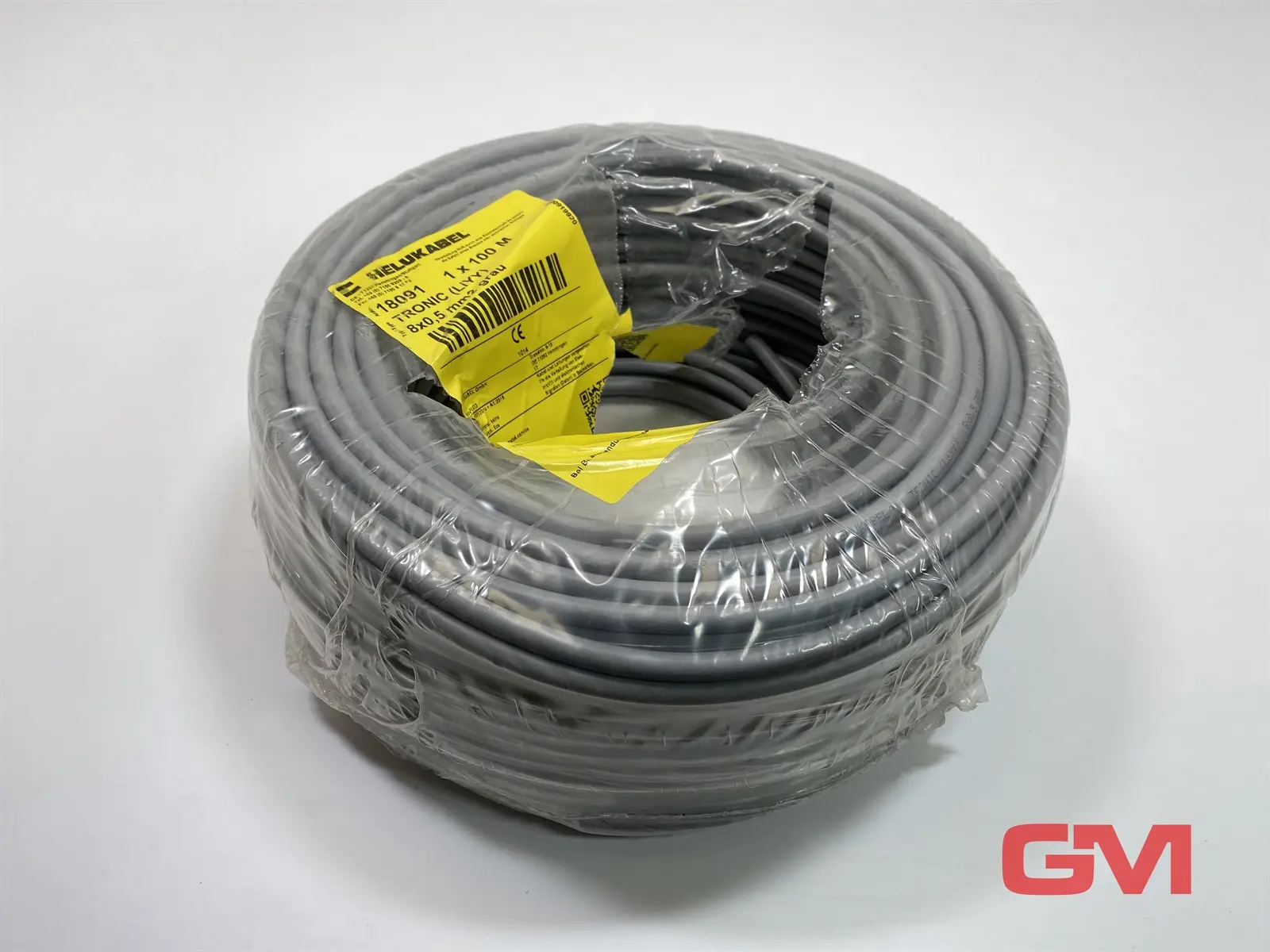 Produktfoto 1 von Helukabel Datenleitung 18091 data cable grey TRONIC (LiYY) grau 8x0,5 mm² 100m