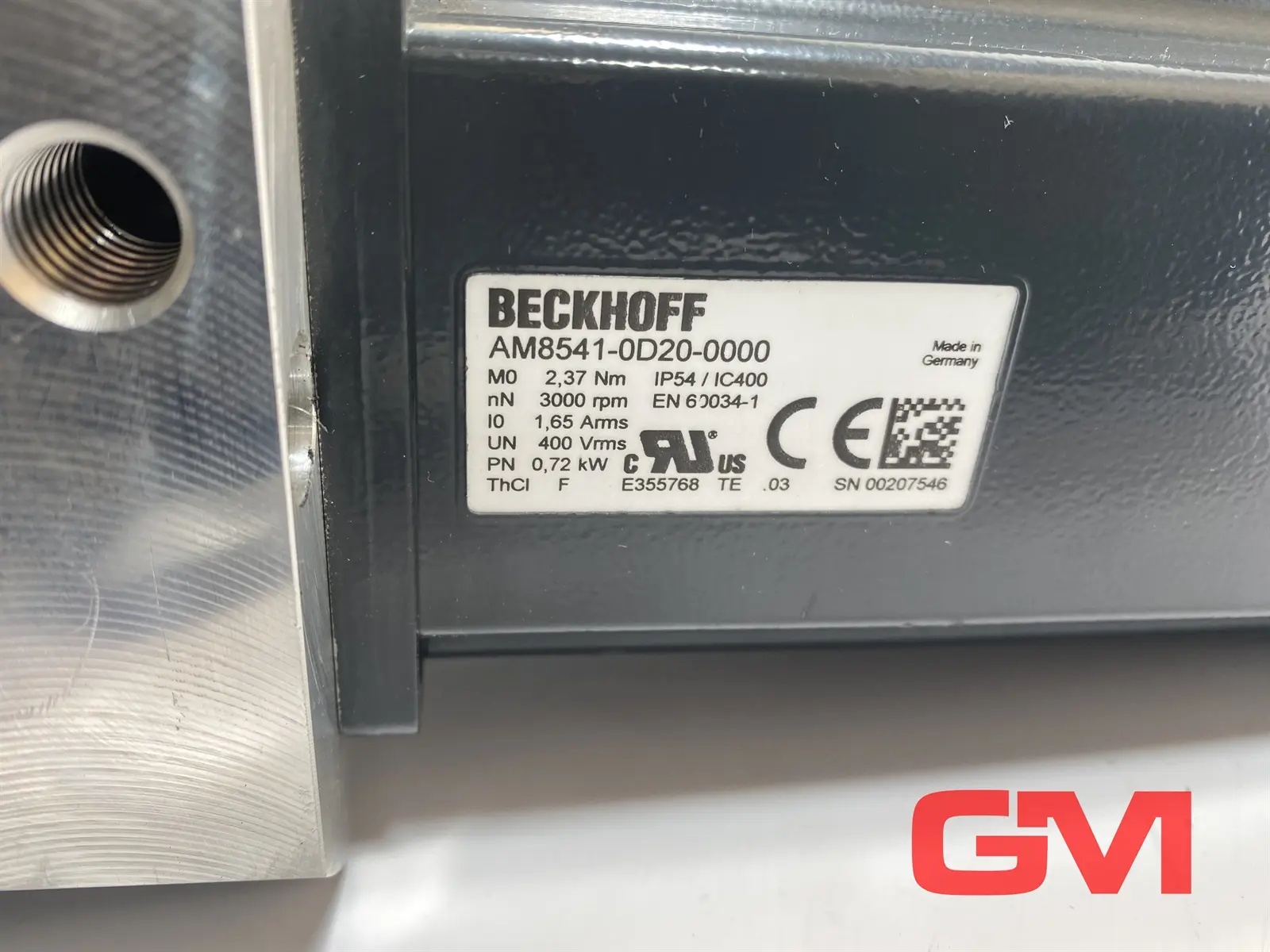 Produktfoto 1 von Beckhoff Servomotor AM8541-0D20-0000 servo motor 2,37 Nm + Getriebe 100260014
