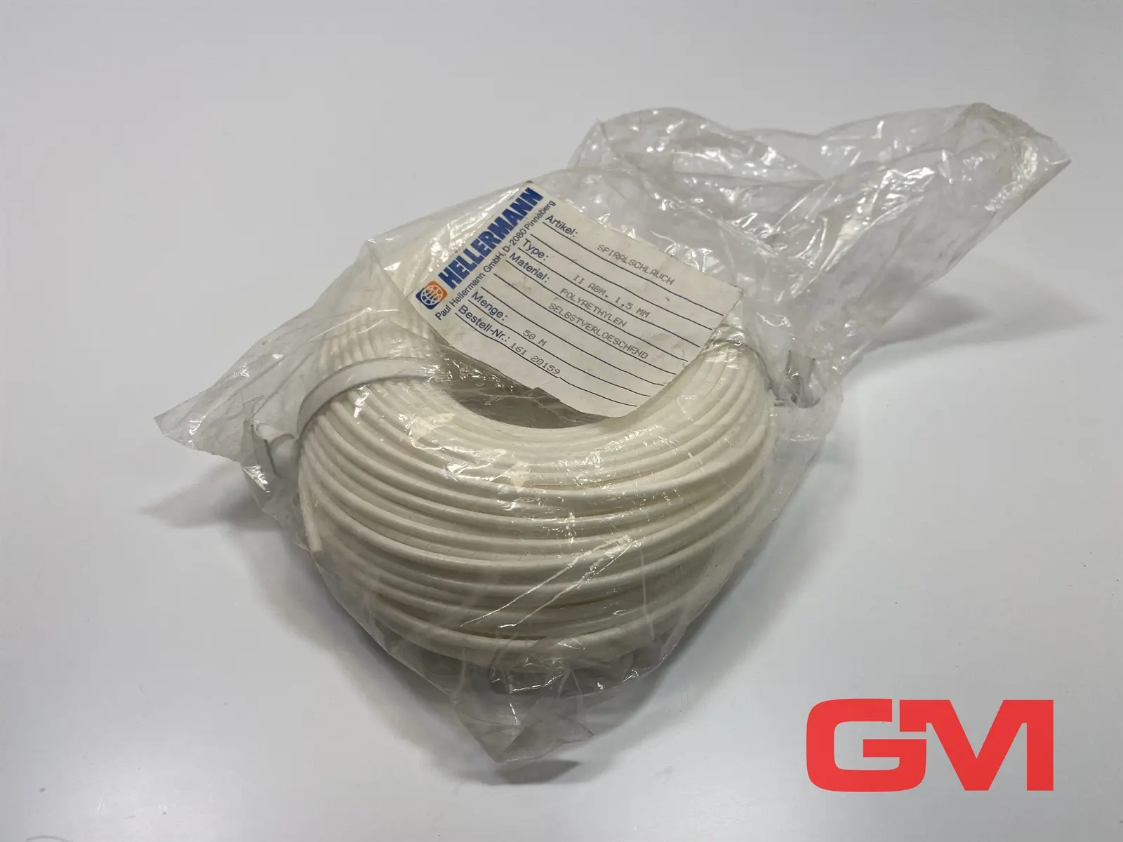 Produktfoto 1 von Hellermann Spiralschlauch II ABM. 1,5mm recoil hose 161-20159 SP161T2-PE-WH 50m