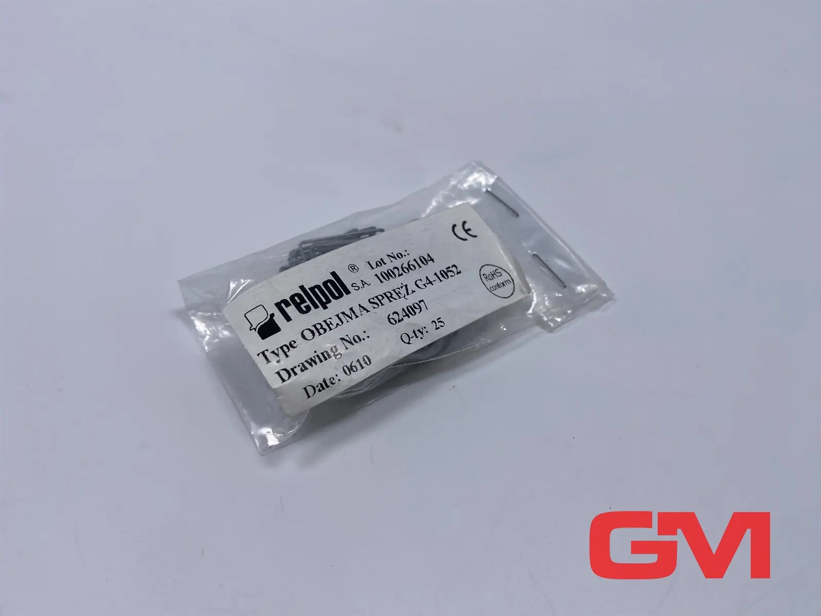 Produktfoto 1 von VE 25x Relpol Federklemme G4-1052 spring clip 624097 für GZT2 GZT4 GZM2 GZM4