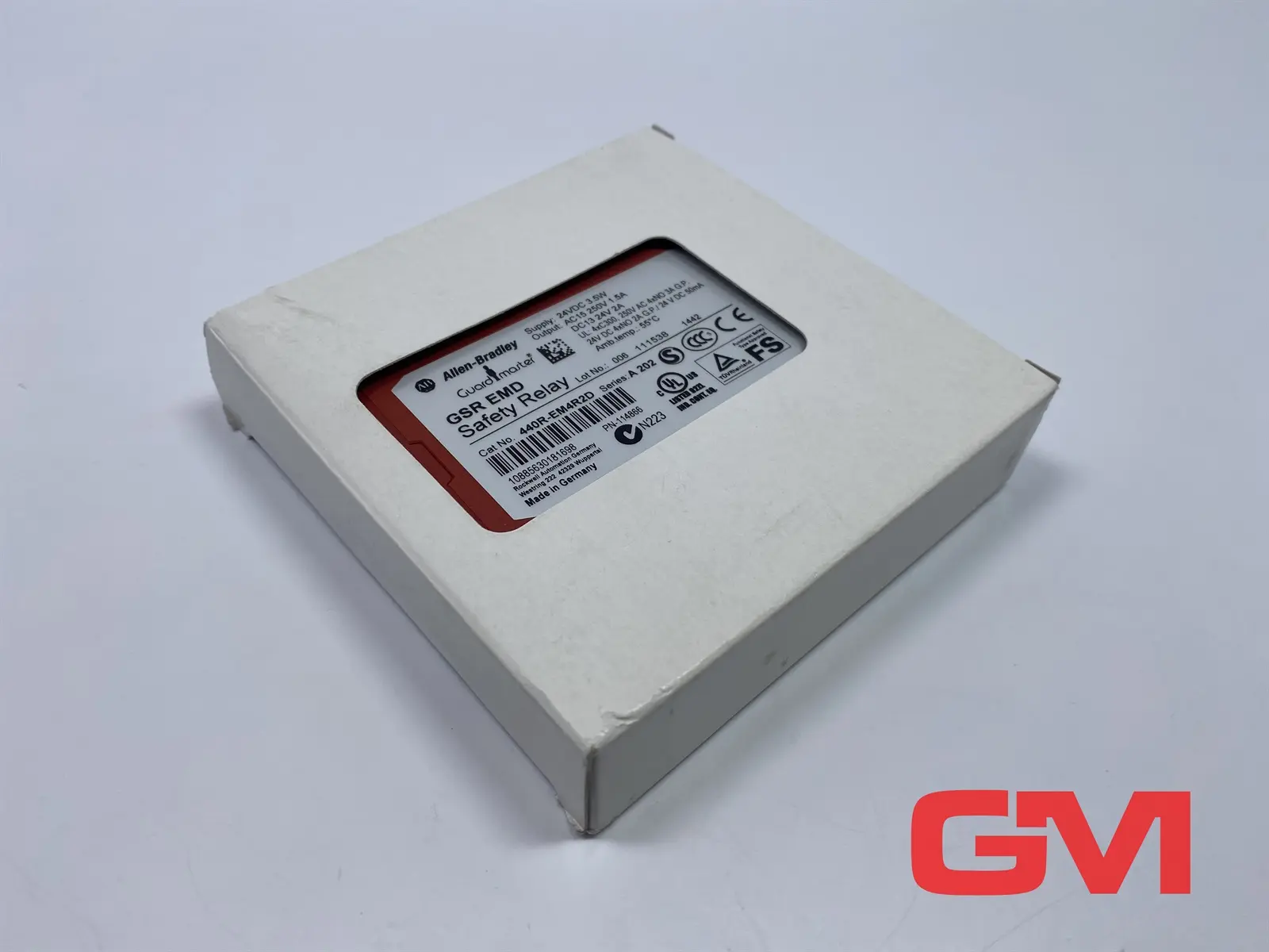 Produktfoto 1 von Allen-Bradley Sicherheitsrelais 440R-EM4R2D relay GSR EMD PN 114866 Serie A 202