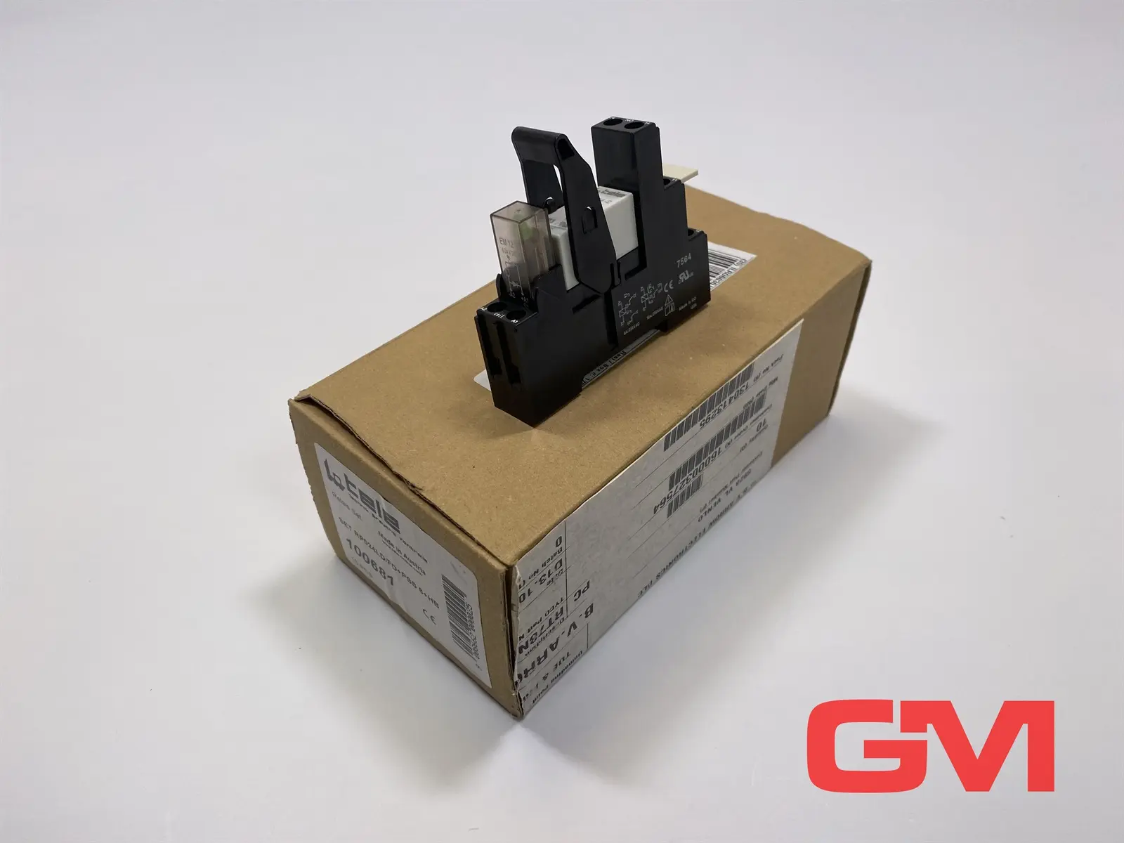 Produktfoto 1 von VE 10x Relais RP024LD/FD+PSS8+HB relay set 100681 24V DC Printrelais Haltebügel