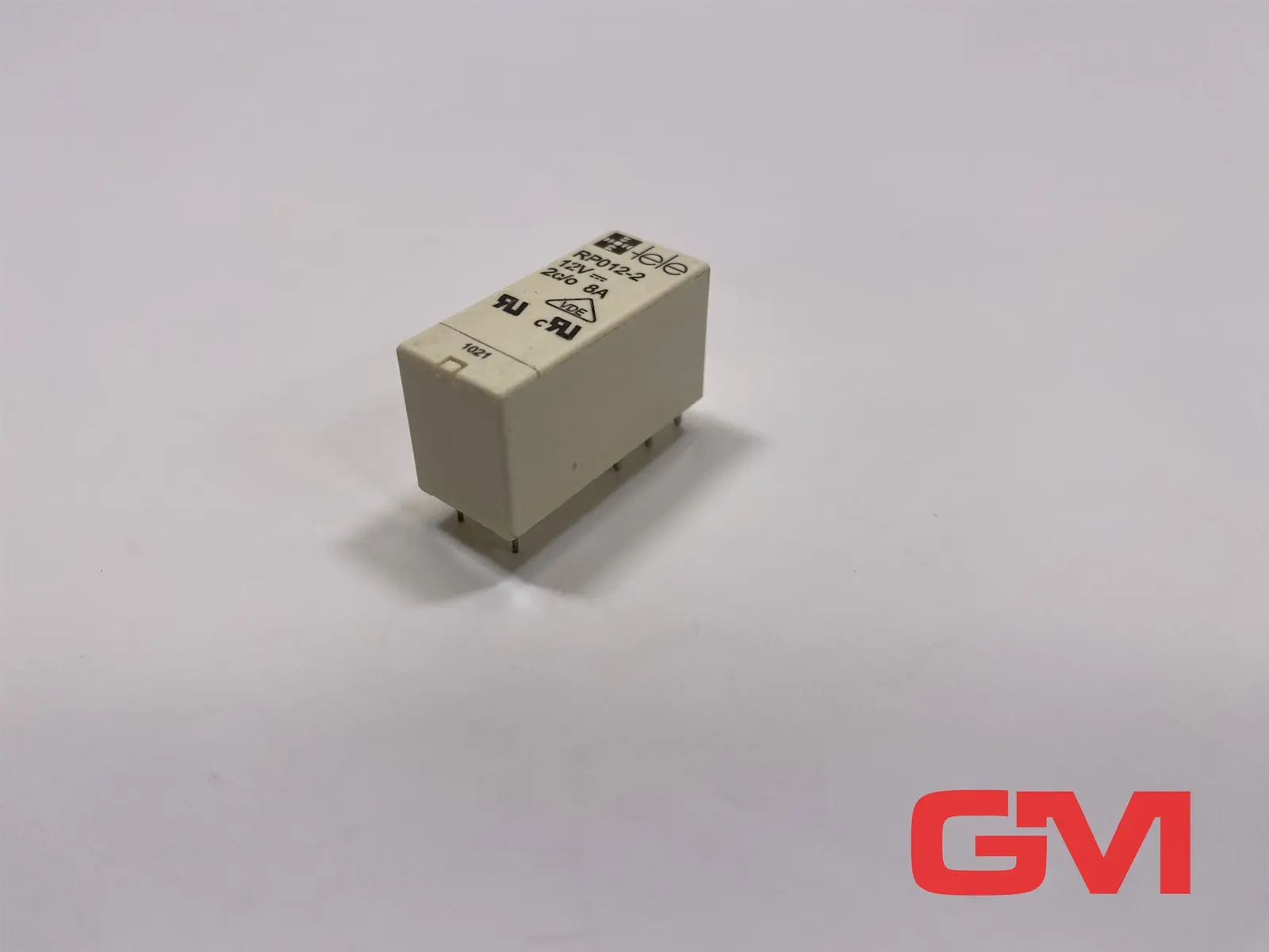 Produktfoto 1 von Tele Printrelais RP012-2 plug-in relay 12V DC Industrierelais 100420 2c/o 8A