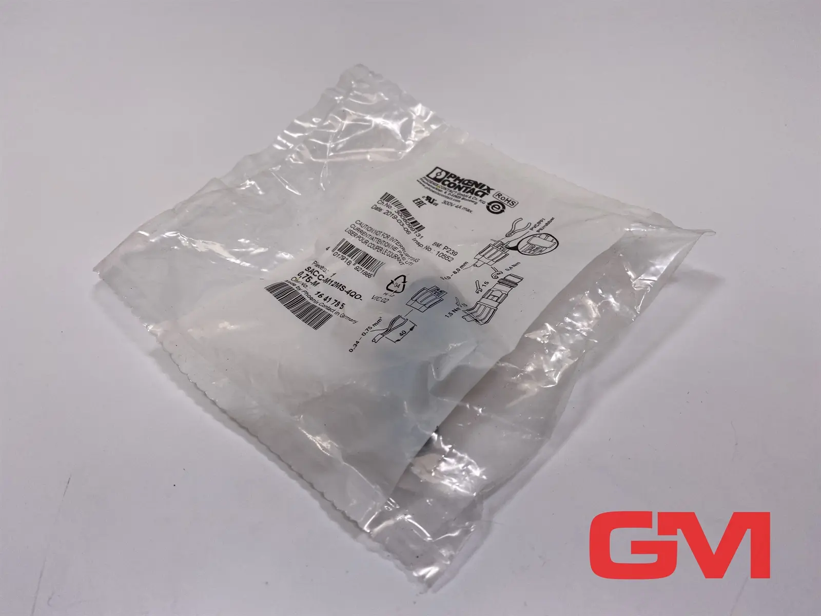 Produktfoto 1 von Phoenix Contact Steckverbinder SACC-M12MS-4QO-0,75-M connector 1641785 M12