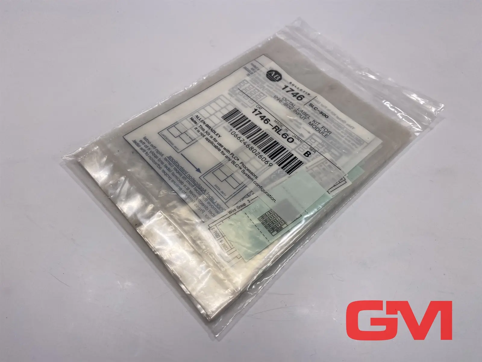 Produktfoto 1 von Allen-Bradley Markierung Set 1746-RL60 octal label kit für 1746-IB32 Modul Ser B
