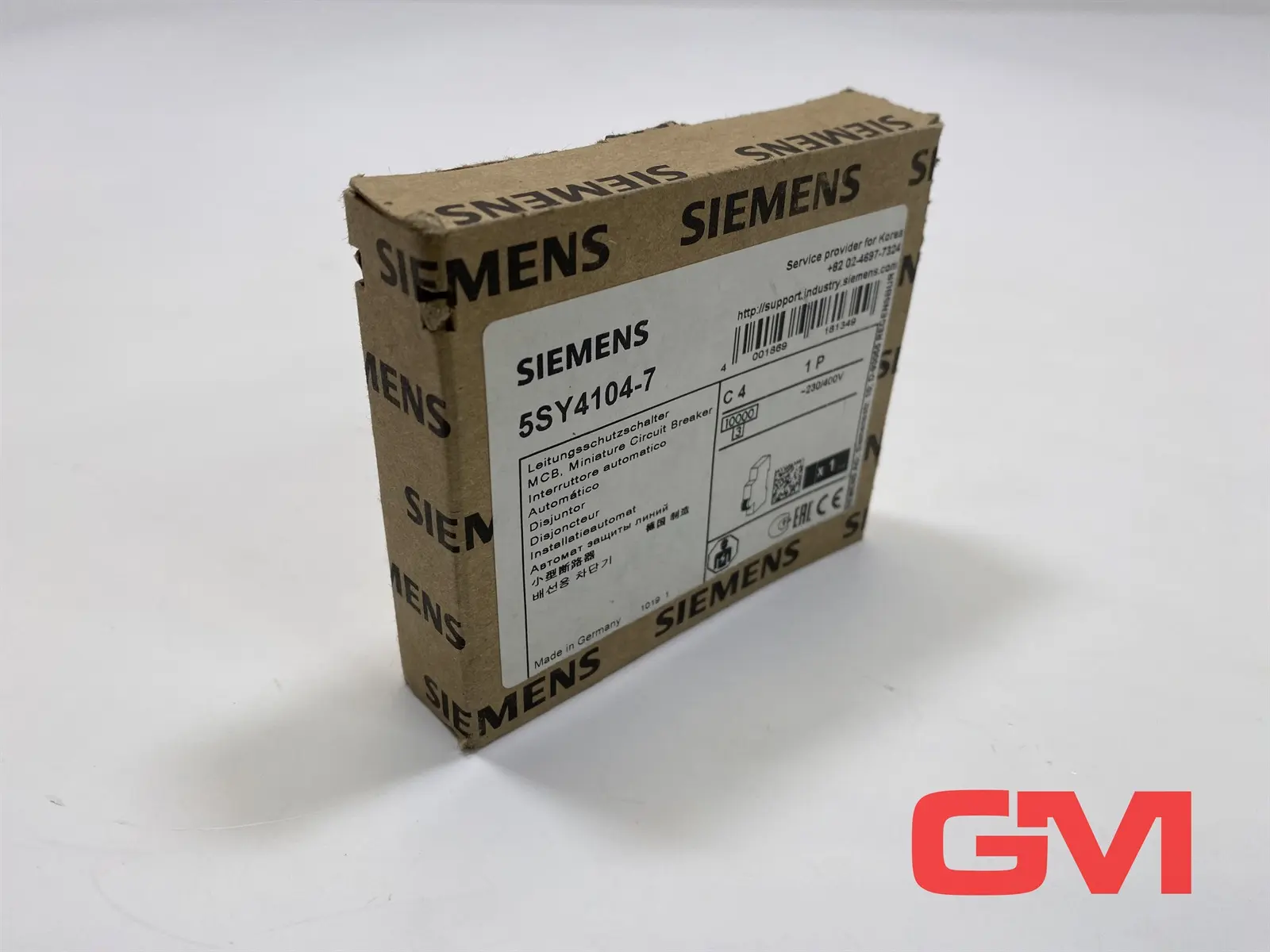 Produktfoto 1 von Siemens Leitungsschutzschalter 5SY4104-7 miniature circuit breaker 230/400V C4