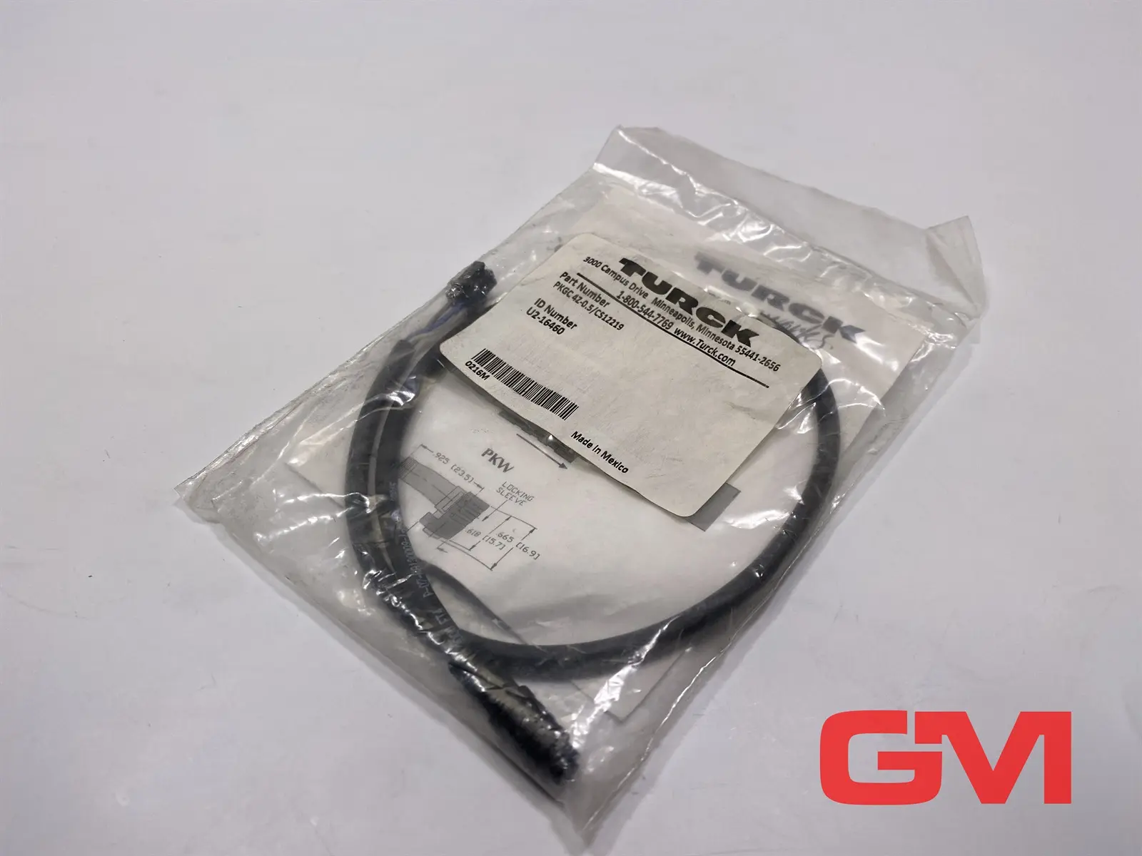 Produktfoto 1 von Turck Kabel PKGC4Z-0.5/CS12219 single-ended receptacle U2-16460 Steckdose