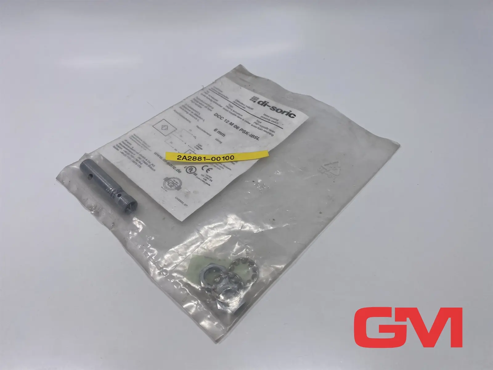 Produktfoto 1 von di-soric Näherungssensor DCC 12 M 06 PSK-IBSL proximity switch 200299 6mm