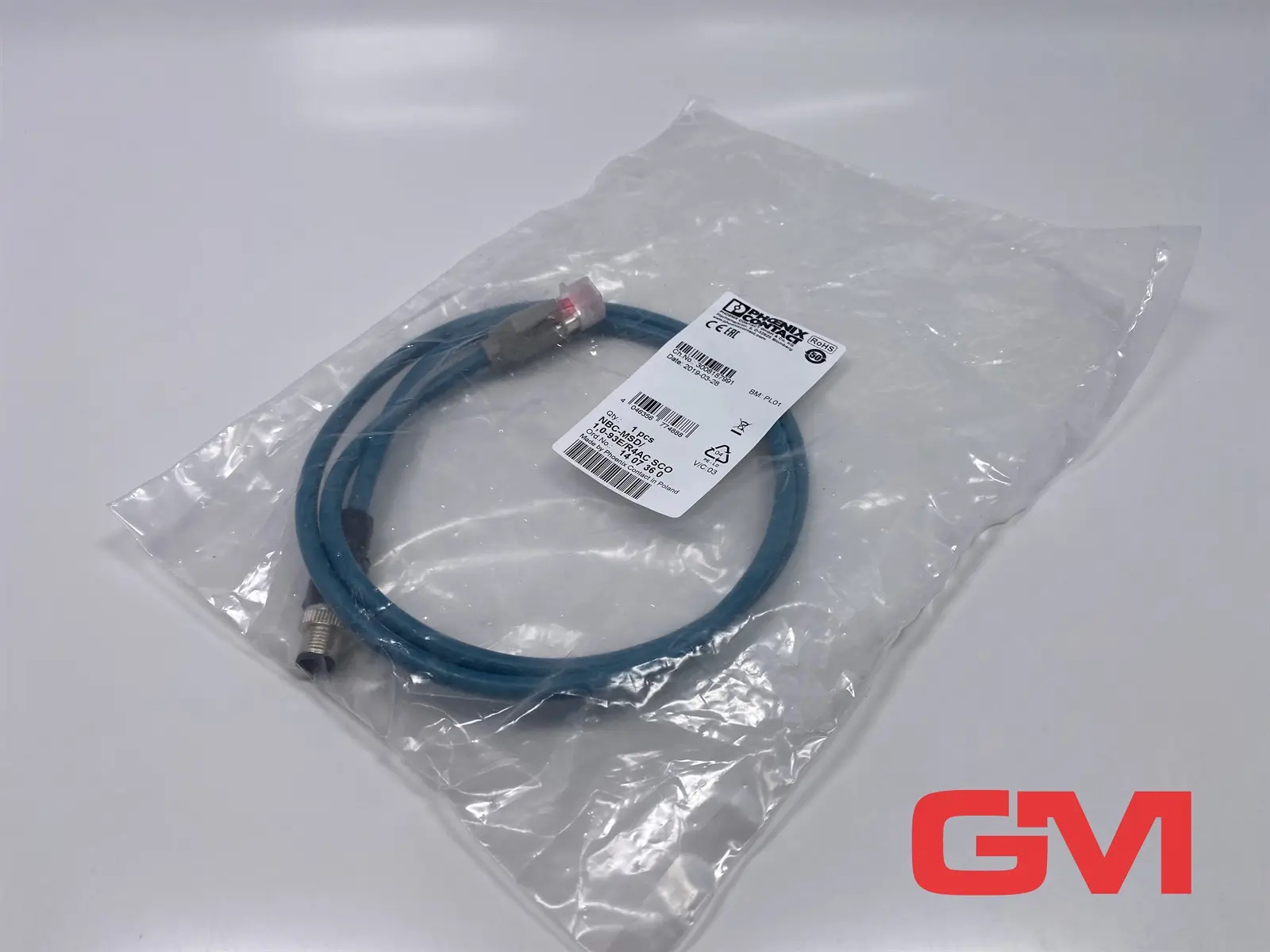 Produktfoto 1 von Phoenix Contact Netzwerkkabel NBC-M12MSD/ 1,0-93E/R4AC network cable 1407360
