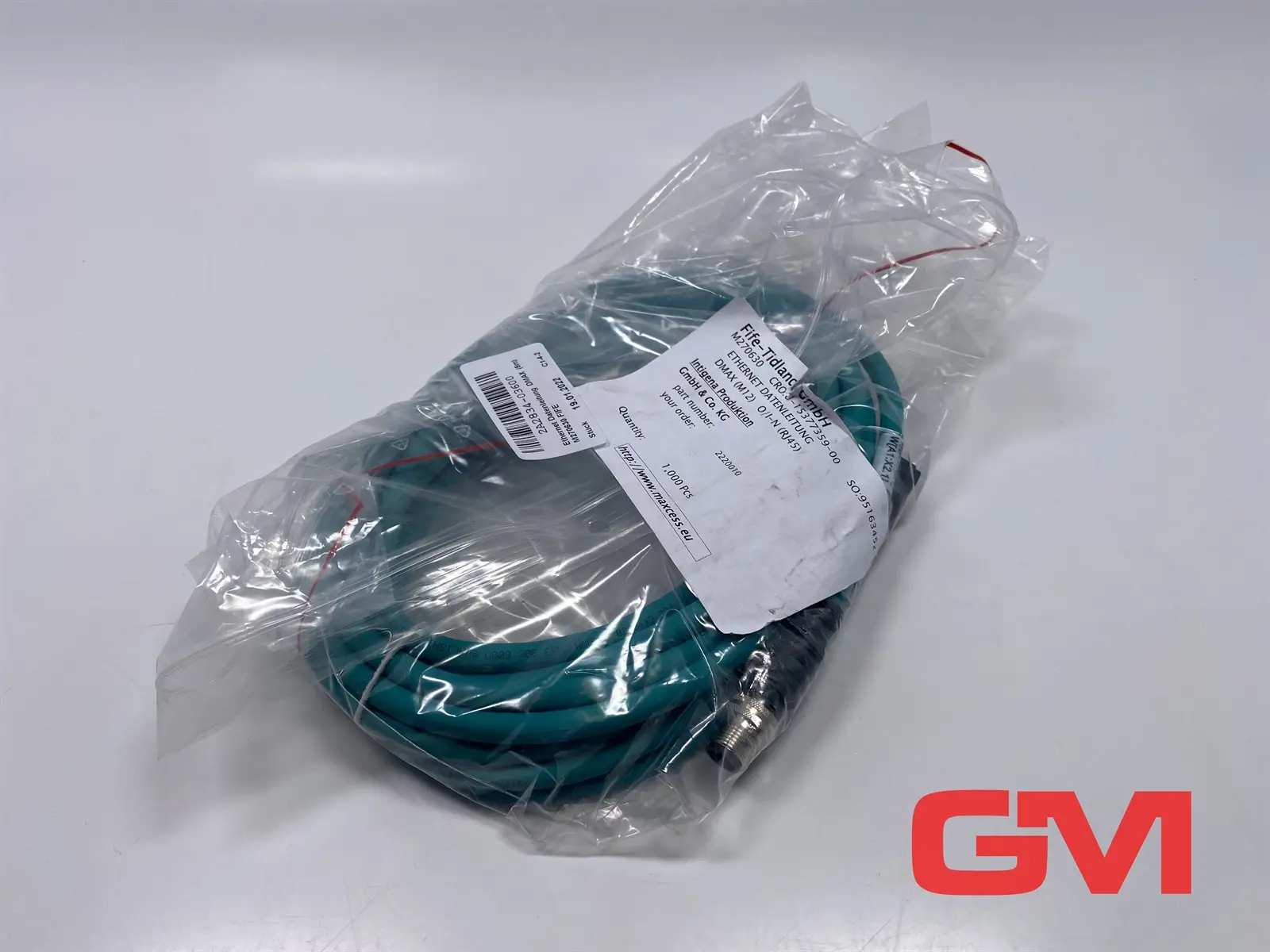Fife-Tidland Datenleitung M270630 data cable 5m DMAX Ethernet Maxcess M12