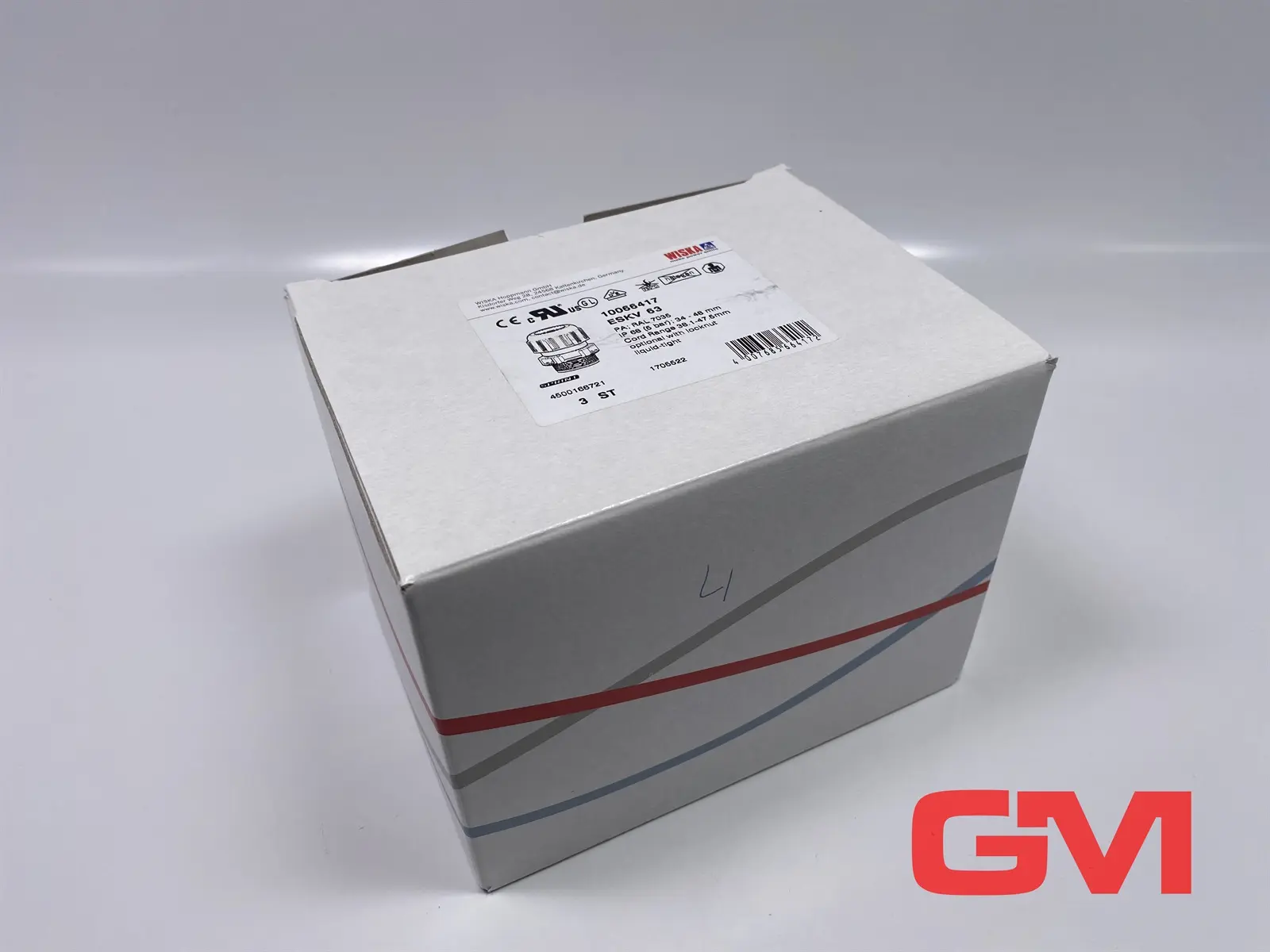 Produktfoto 1 von VE 3x Wiska Kunststoffkabelverschraubung ESKV 63 plastic cable gland 10066417