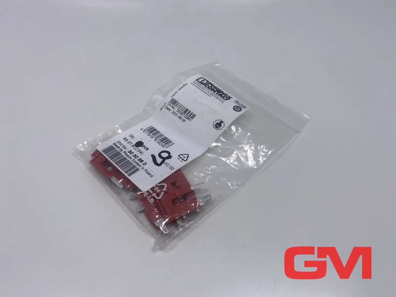 Produktfoto 1 von VE 9x Phoenix Contact Reduzierbrücke RB ST 6-(2,5/4) Reducing bridge 3030860