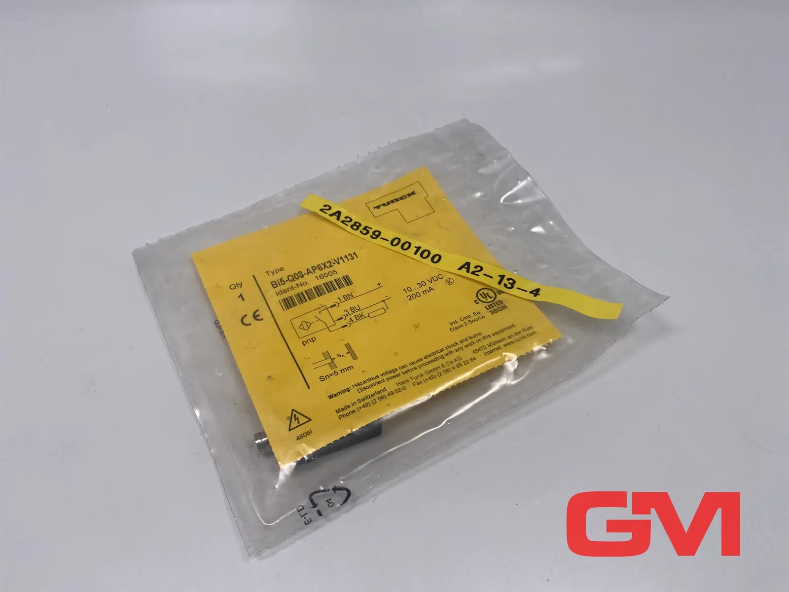 Produktfoto 1 von Turck Induktiver Näherungsschalter BI5-Q08-AP6X2-V1131 inductive sensor 16005