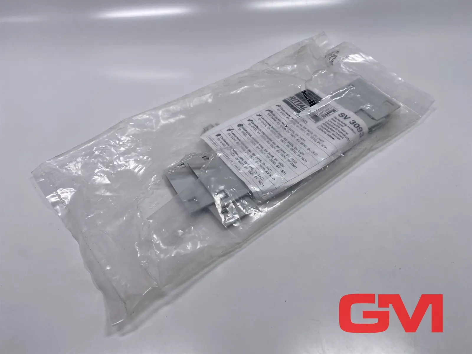 Produktfoto 1 von VPE 3x Rittal Abdeckung 011305 cover Abdeckstreifen SV3093 seitlich  lichtgrau