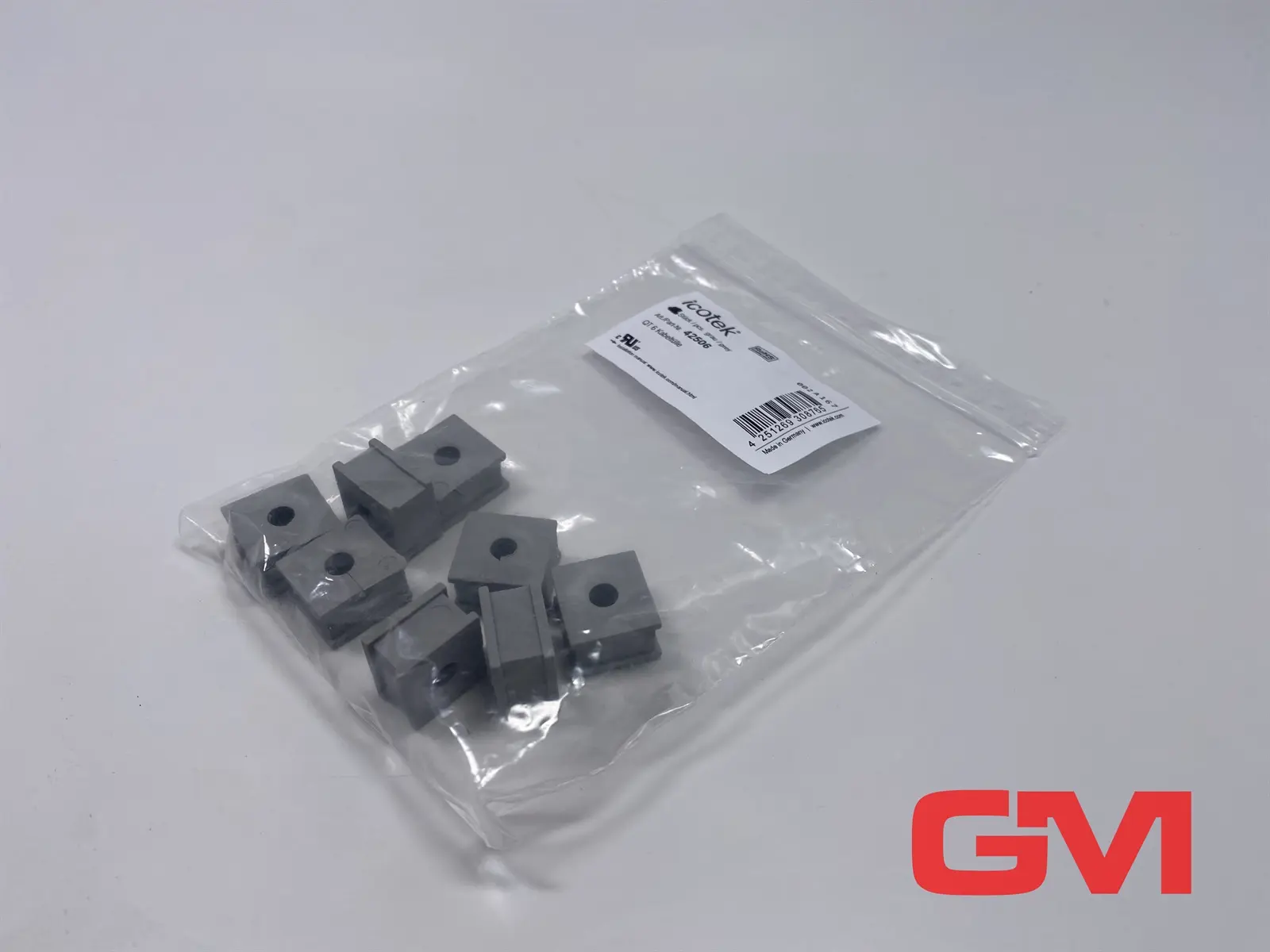Produktfoto 1 von VE 8x icotek Kabeltülle QT 6 cable grommet grey 42506 grau Klemmbereich 1x6-7 mm