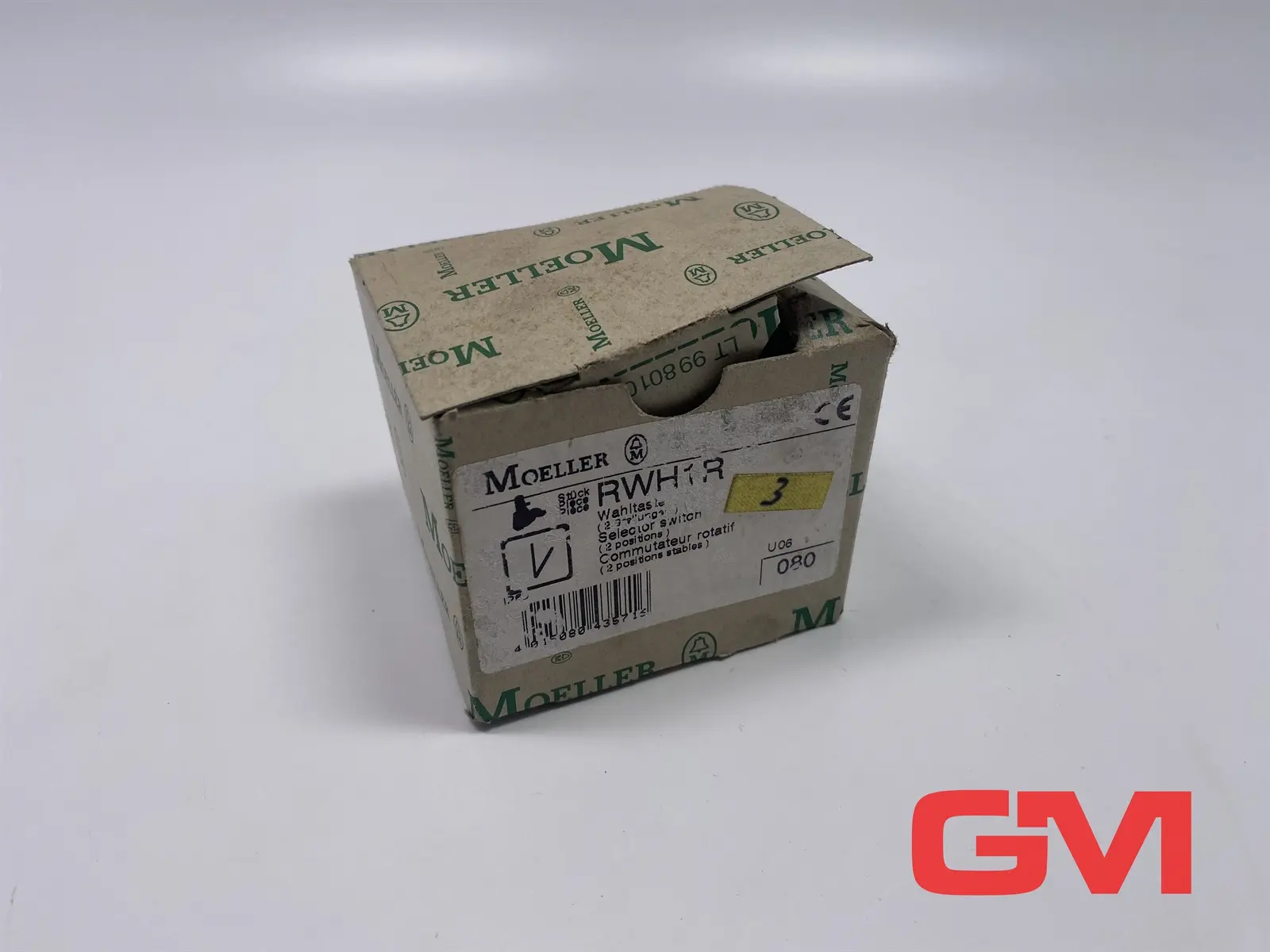 Produktfoto 1 von VE 3x Moeller Wahltaster RWH1R selector switch 2 Stellungen Wahlschalter