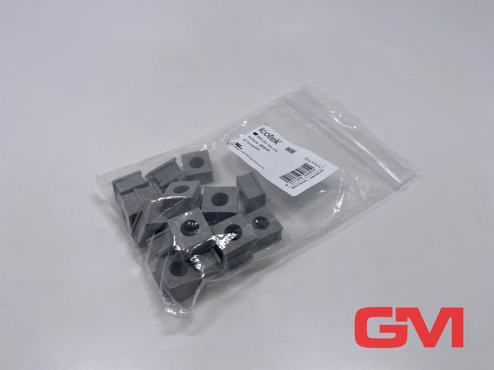 Produktfoto 1 von VE 19x icotek Kabeltülle QT 10 cable grommet 42510 Klemmbereich 1x10-11mm