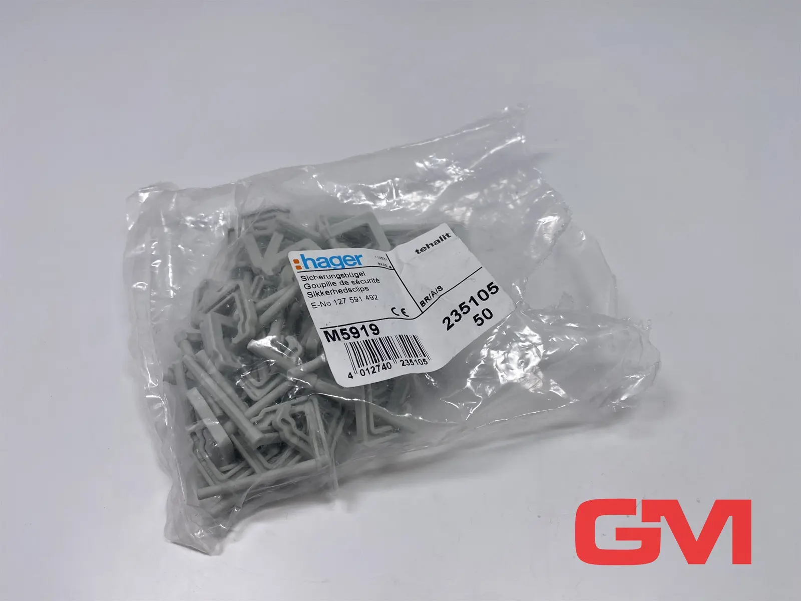VE 41x Hager Sicherungsbügel M5919 safety bracket E-No 127591492 Tehalit
