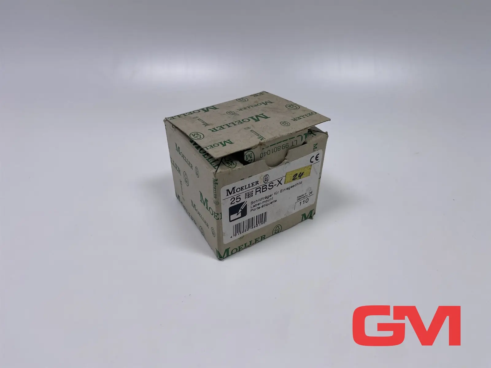 Produktfoto 1 von VE 25x Moeller Schildträger RBS-X label-mount black für Einlegeschild schwarz