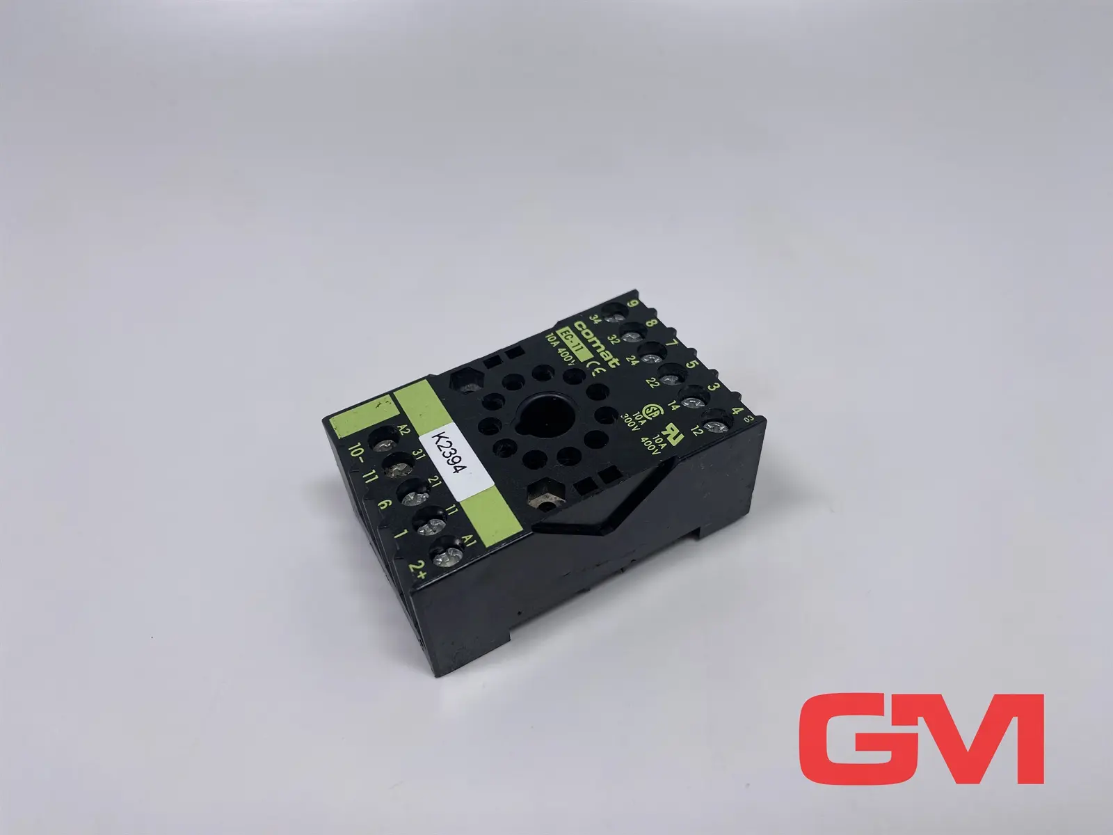 Produktfoto 1 von Comat Relaisfassung EC-11 relay socket 11-pin 10A 400V Relaissockel schwarz