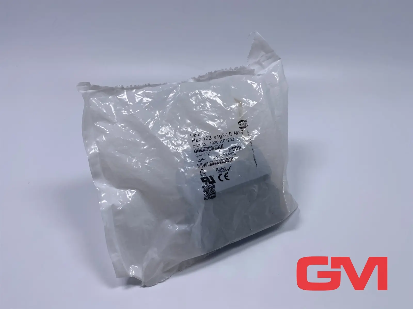 Produktfoto 1 von Harting Sockelgehäuse Han 10B-asg2-LB-M20 hood 19300101290 Gehäuse Längsbügel