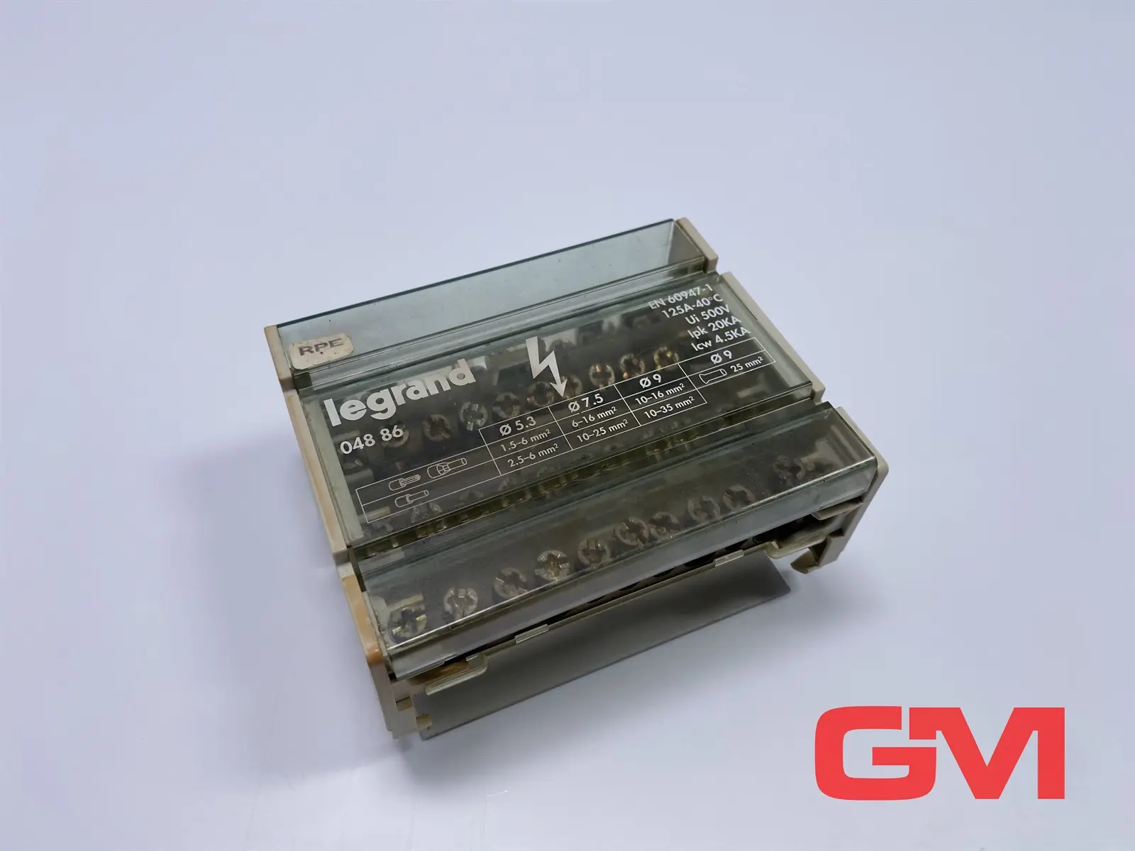Produktfoto 1 von Legrand Klemmenblock 04886 048 86 Terminal Block 125A 500V leicht beschädigt