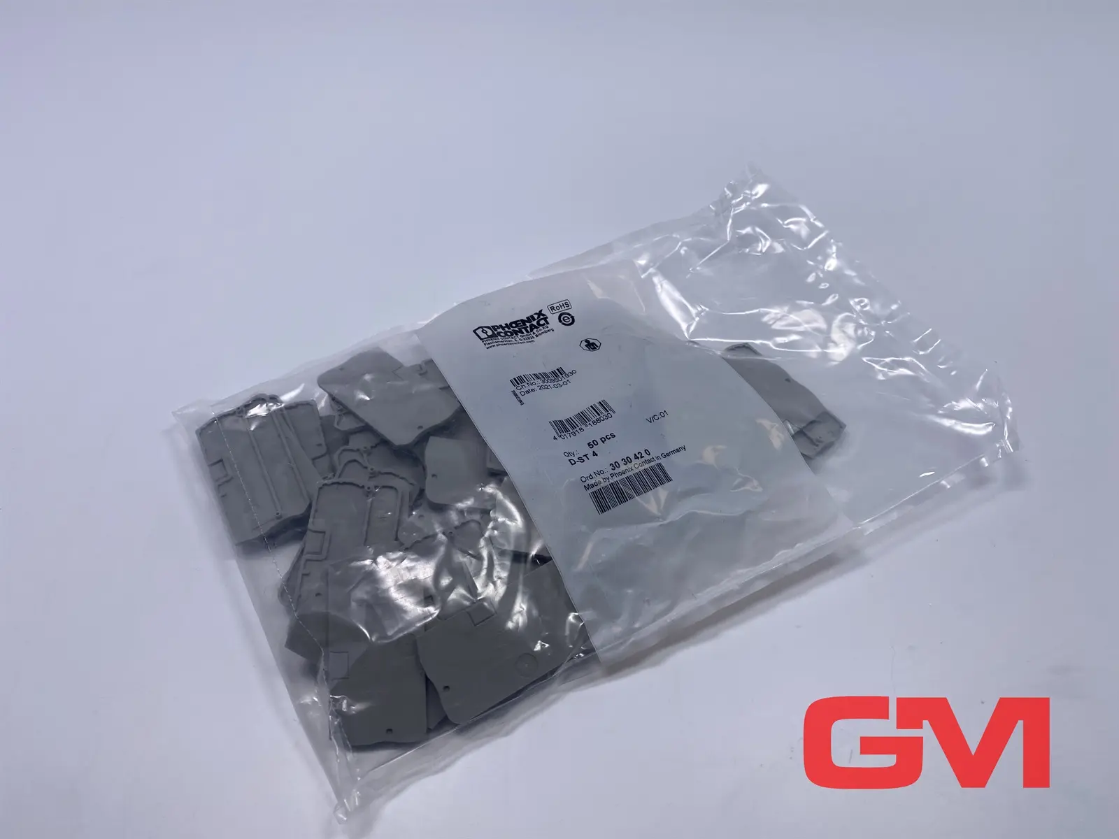 Produktfoto 1 von VPE 50x Phoenix Contact Abschlussdeckel 3030420 end cover D-ST 4  55,9x2,2x29mm