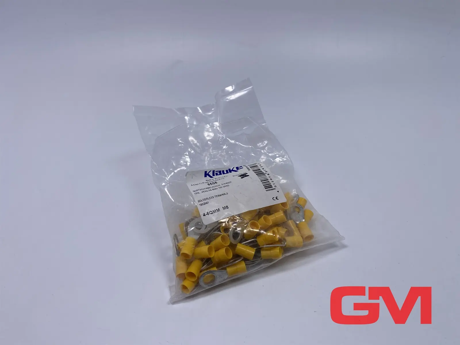 VPE 68x Klauke Isolierte Quetschkabelschuhe 6508 solderless terminals DIN46237
