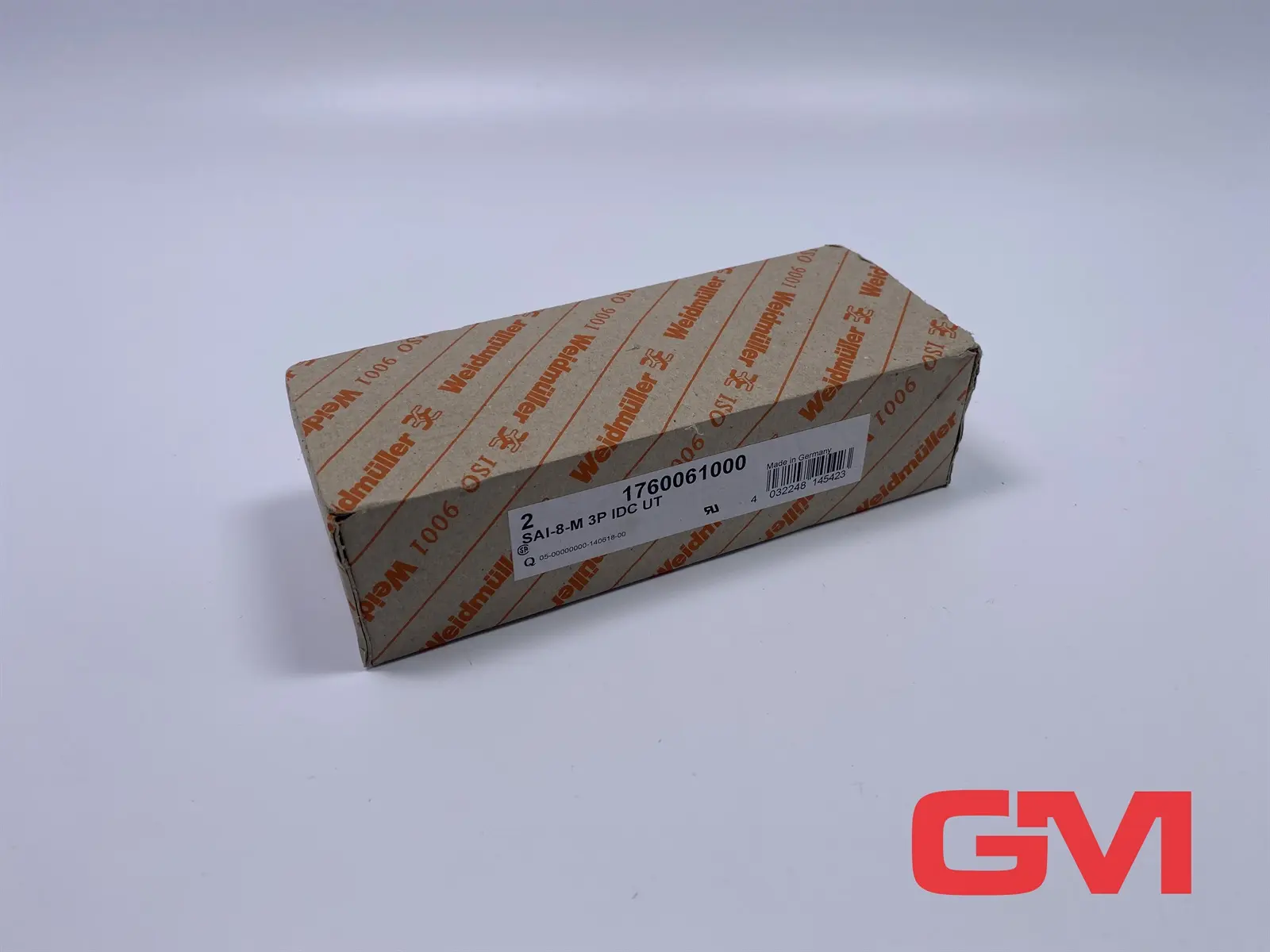 Produktfoto 1 von VPE 2x Weidmüller Haubenverteiler Unterteil 1760061000 SAI-8-M 3P IDC UT