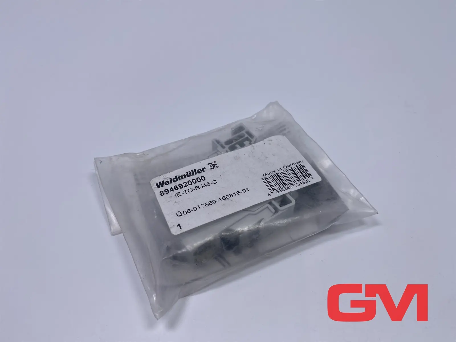 Produktfoto 1 von Weidmüller Durchführungssteckverbindung 8946920000 connector IE-TO-RJ45-C IP20