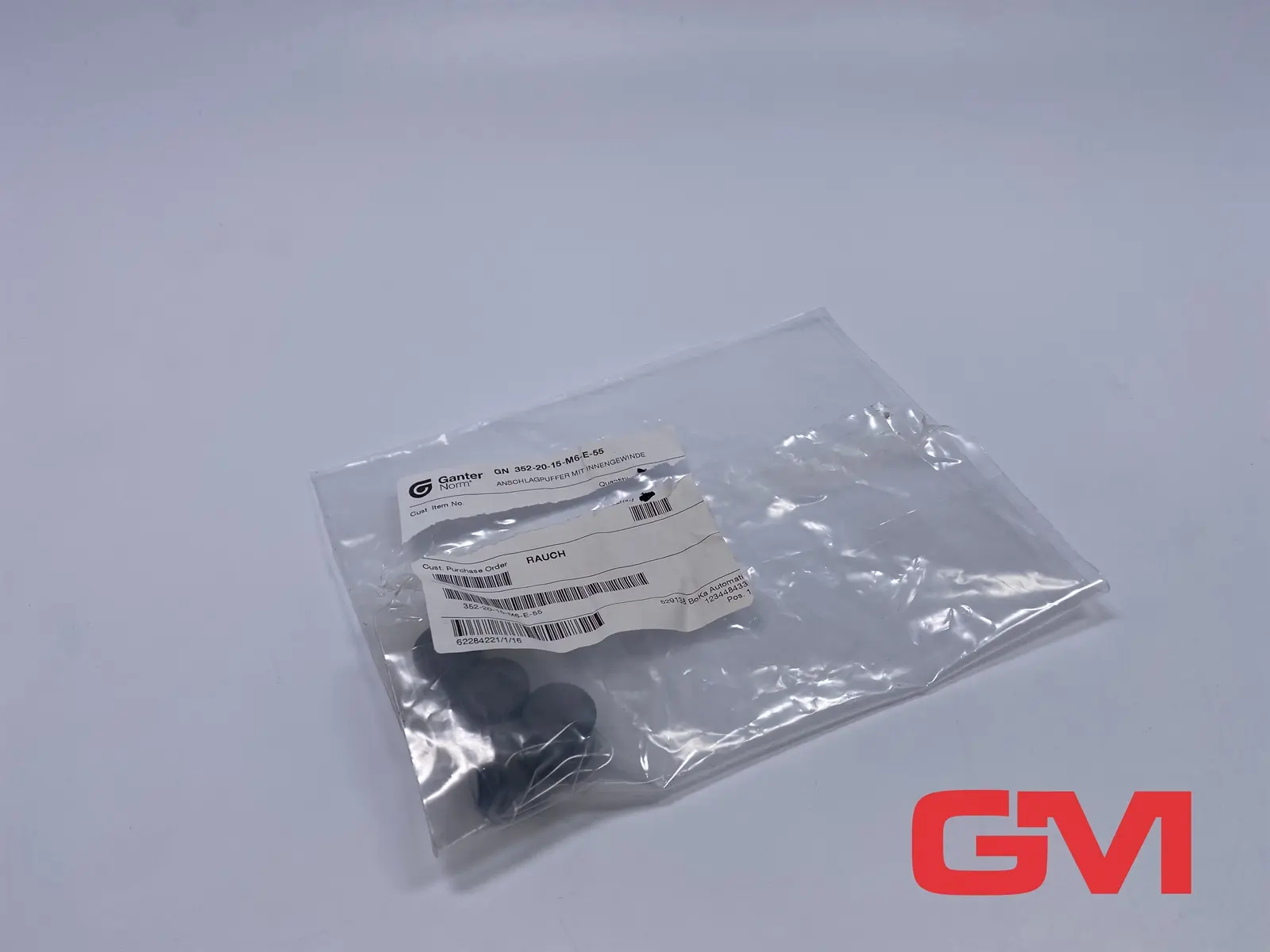 VE 4x Ganter Norm Anschlagpuffer GN 352-20-15-M6-E-55 Buffer 352 Stahl verzinkt