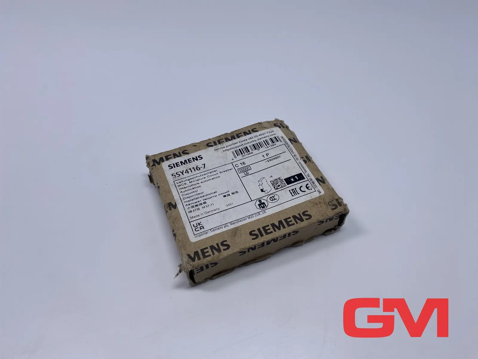 Produktfoto 1 von Siemens Leitungsschutzschalter 5SY4116-7 circuit breaker 230/400 V 16 A 1-polig