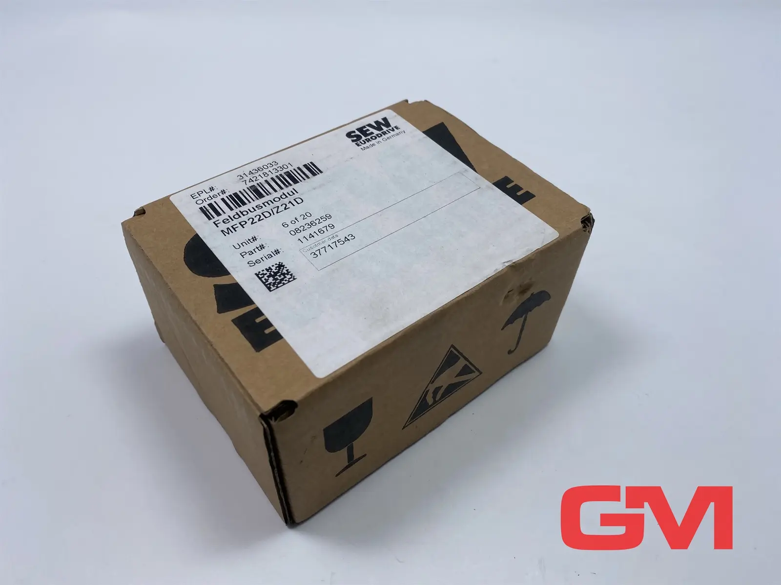Produktfoto 1 von SEW Eurodrive Feldbusmodul MFP22D/Z21D fieldbus module 082362596 Profibus DP