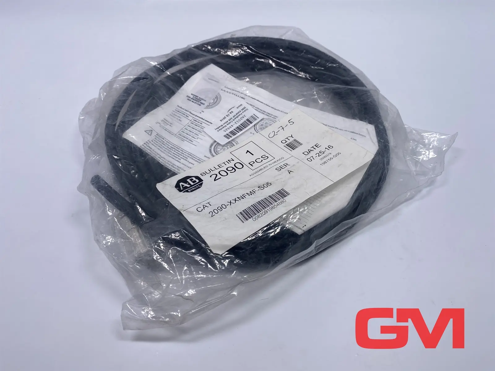 Produktfoto 1 von Allen Bradley Feedbackkabel 2090-XXNFMF-S05 feedback cable Ser. A Bulletin 2090