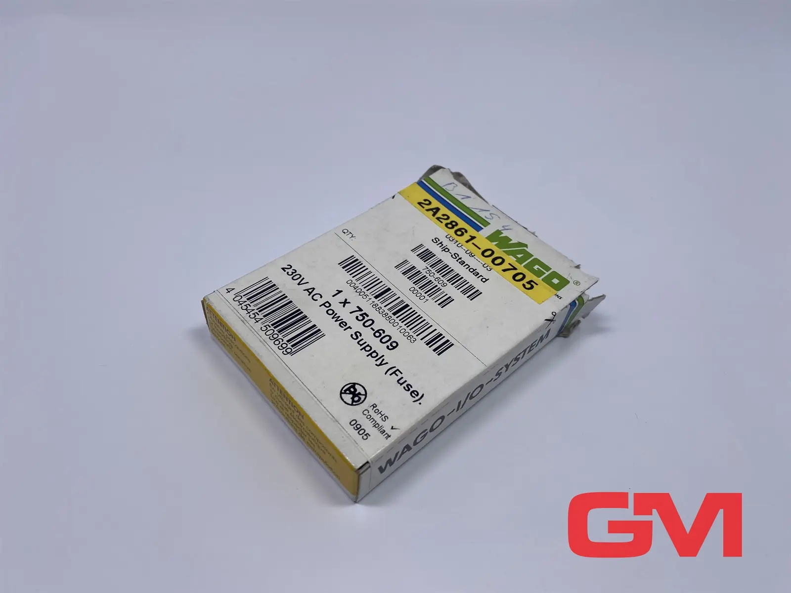 Produktfoto 1 von Wago Potentialeinspeisung 750-609 power supply (fuse) 230V AC Sicherungshalter