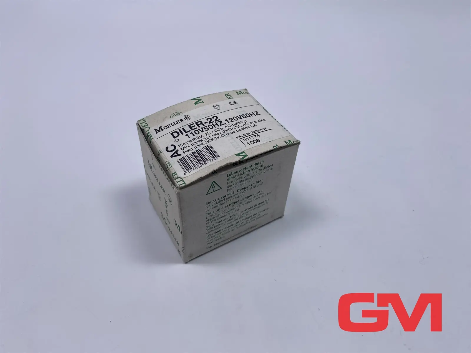 Produktfoto 1 von Moeller Hilfsschütz DIL ER-22 auxiliary contactor 2NO+2NC 10A 110V50Hz 120V60Hz