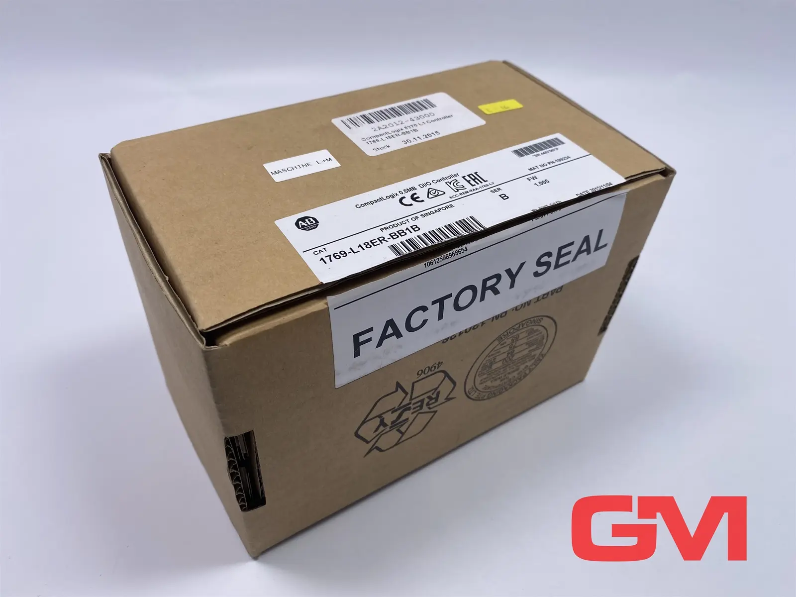 Produktfoto 1 von Allen-Bradley Kontroller 1769-L18ER-BB1B 0,5MB DI/O Controller Ser. B FW 1.005