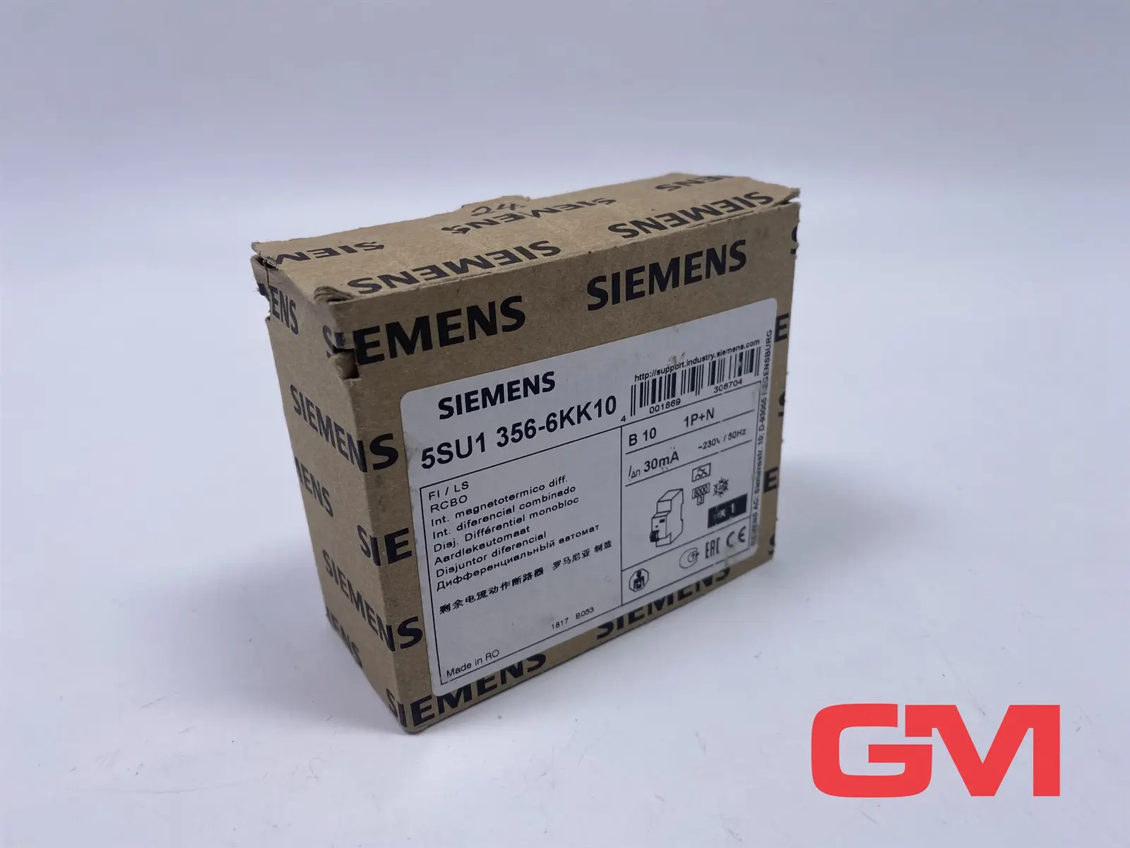 Produktfoto 1 von Siemens FI/Leistungs-Schalter 5SU1356-6KK10 circuit breaker RCBO 30 mA  230 V AC