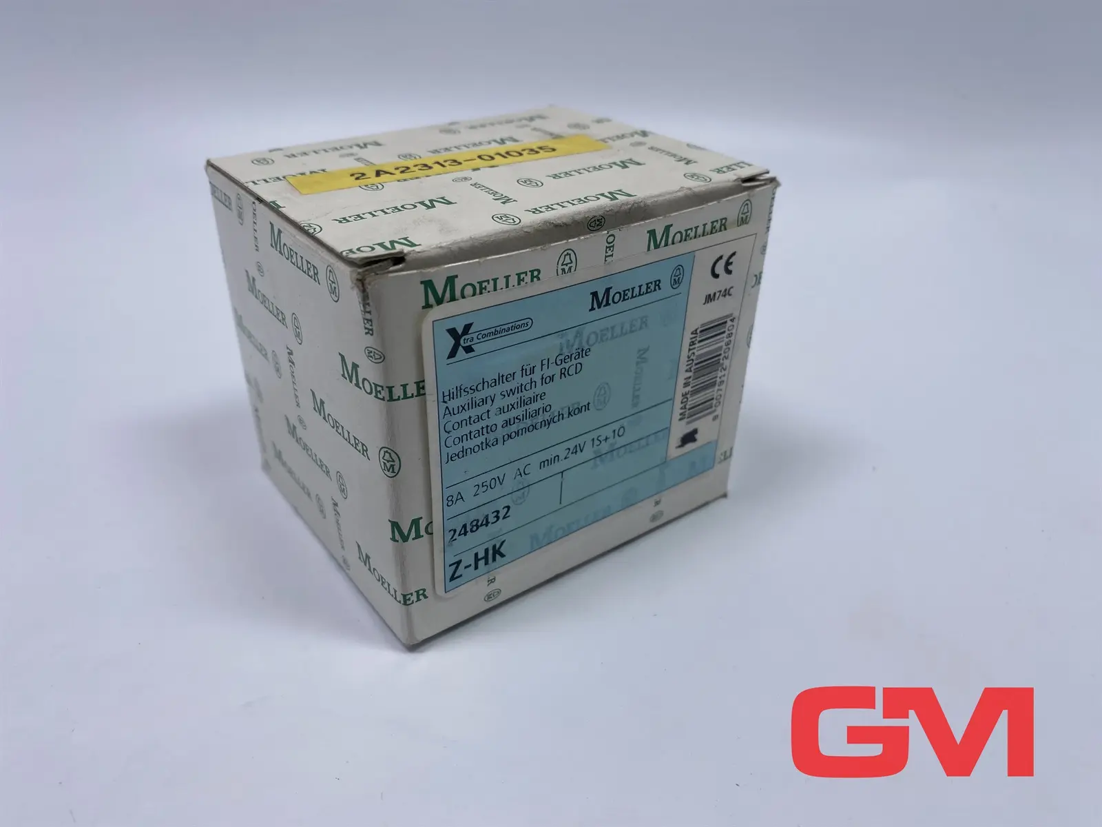Produktfoto 1 von VE 2x Moeller Hilfsschalter für FI-Geräte Z-HK auxiliary switch 248432 1NO+1NC