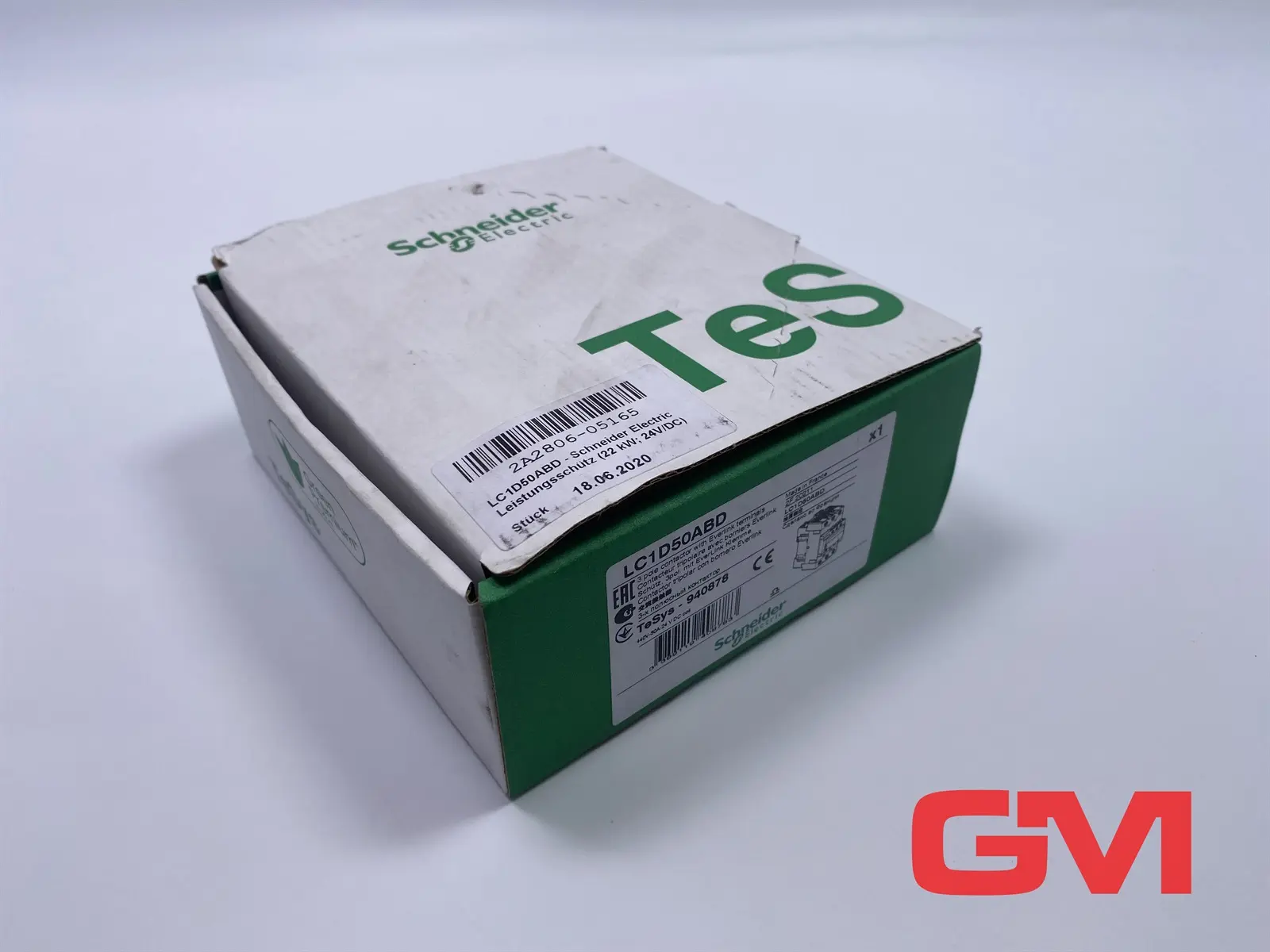 Produktfoto 1 von Schneider Electric Leistungsschütz LC1D50ABD power contactor LC1D 24V DC 1NO+1NC