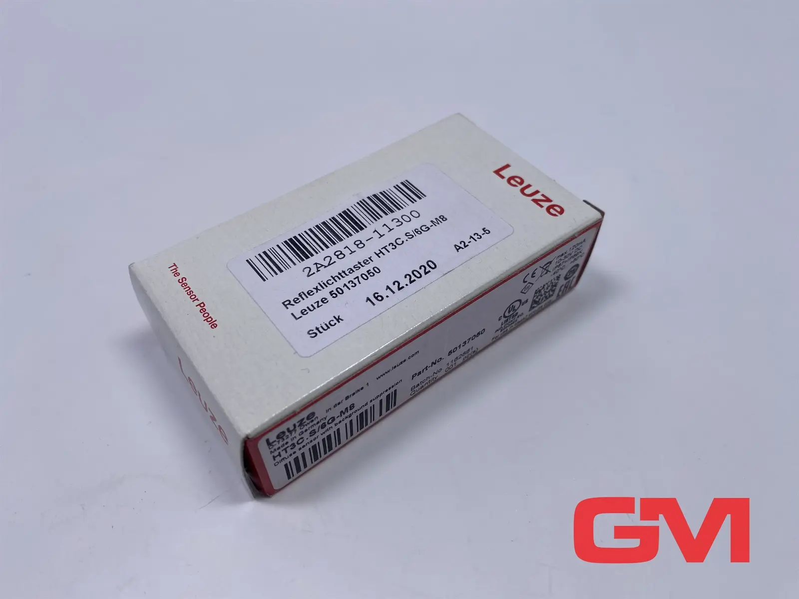 Produktfoto 1 von Leuze Hintergrundausblendung 50137050 sensor background suppression HT3C.S/6G-M8