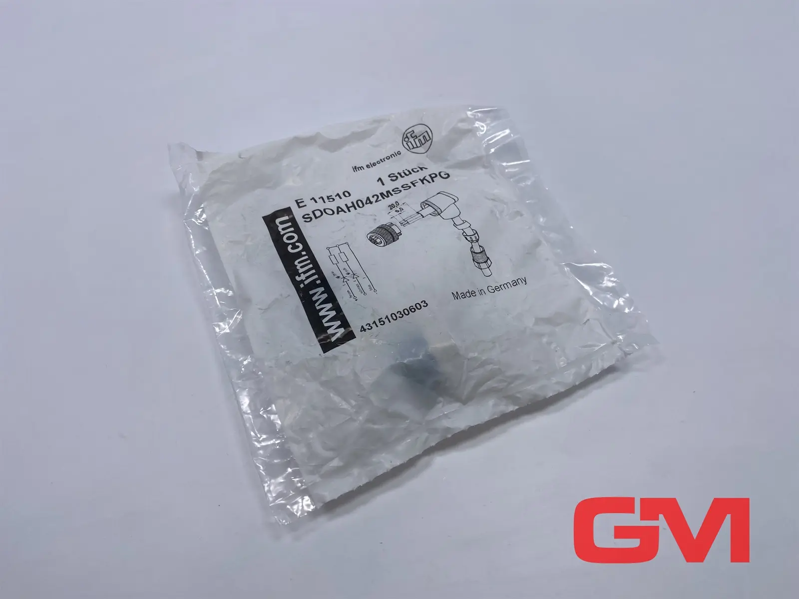 Produktfoto 1 von ifm Konfektionierbare Buchse E11510 Wirable socket SDOAH042MSSFKPG M12