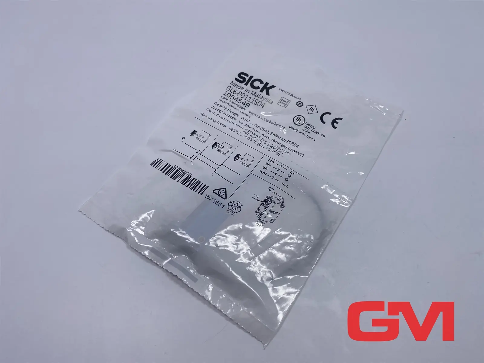 Produktfoto 1 von Sick Miniatur-Lichtschranke GL6-P0111S04 Miniature photoelectric sensor 1054549