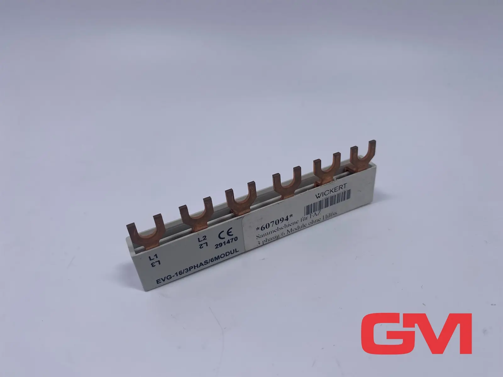 Produktfoto 1 von Eaton Electric Phasenschiene 291470 phase bar EVG-16/3PHAS/6MODUL 3-polig 80 A